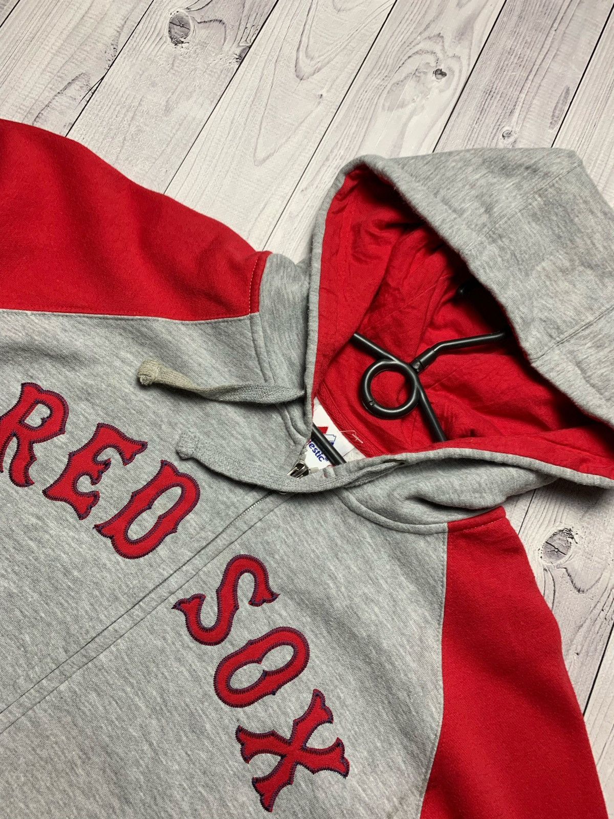 MLB Red Sox vintage Zip hoodie Big Logo Size M Size US M / EU 48-50 / 2 - 2 Thumbnail