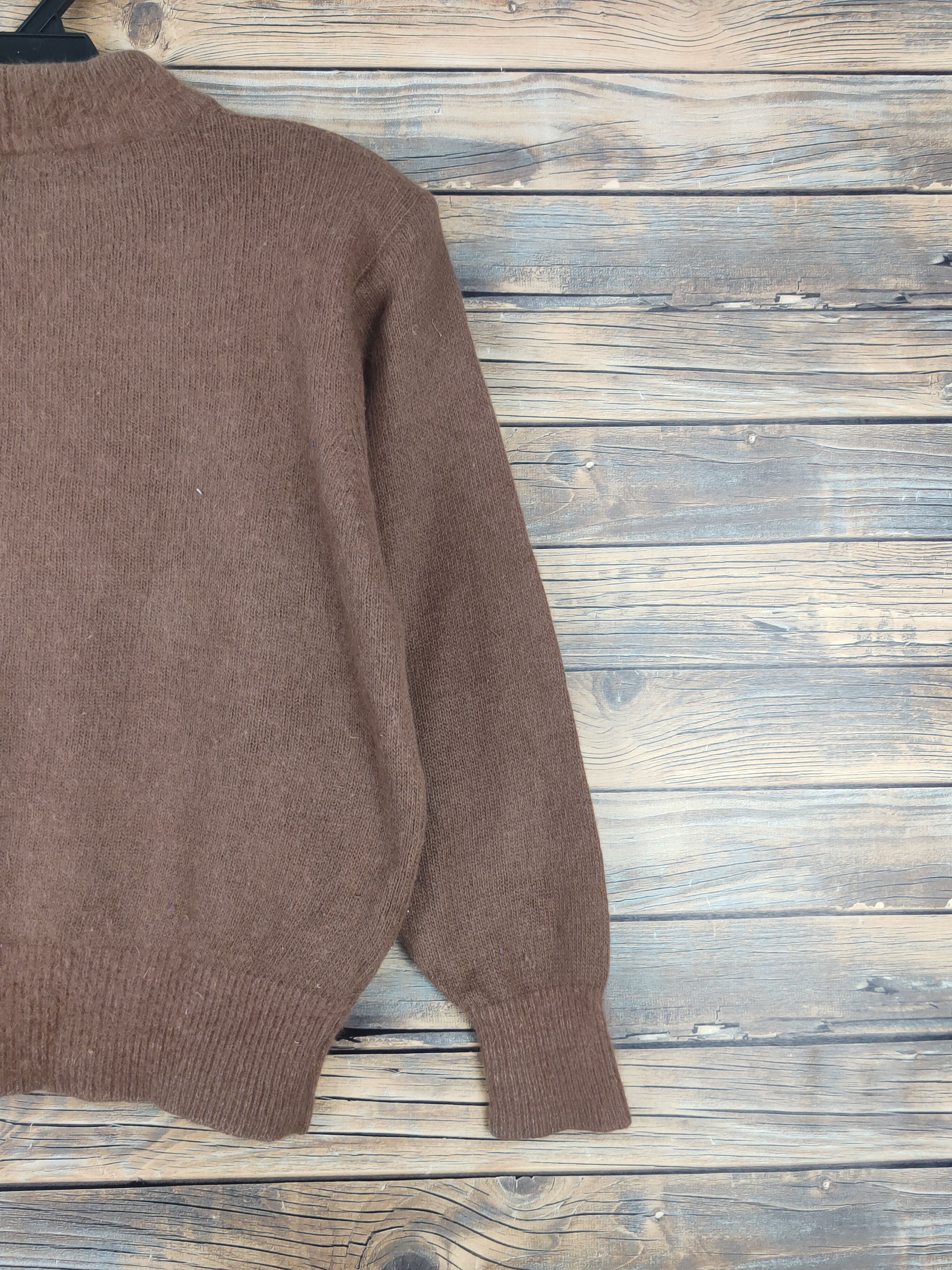 Homespun Knitwear × Japanese Brand × Vintage Charcas Brown art design Knitwear Sweatshirts #W1081 Size M / US 6-8 / IT 42-44 - 9 Thumbnail