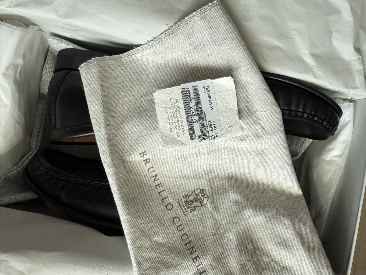 Brunello Cucinelli Brunello Cucinelli Loafers Black Size US 11 / EU 44 - 7 Thumbnail
