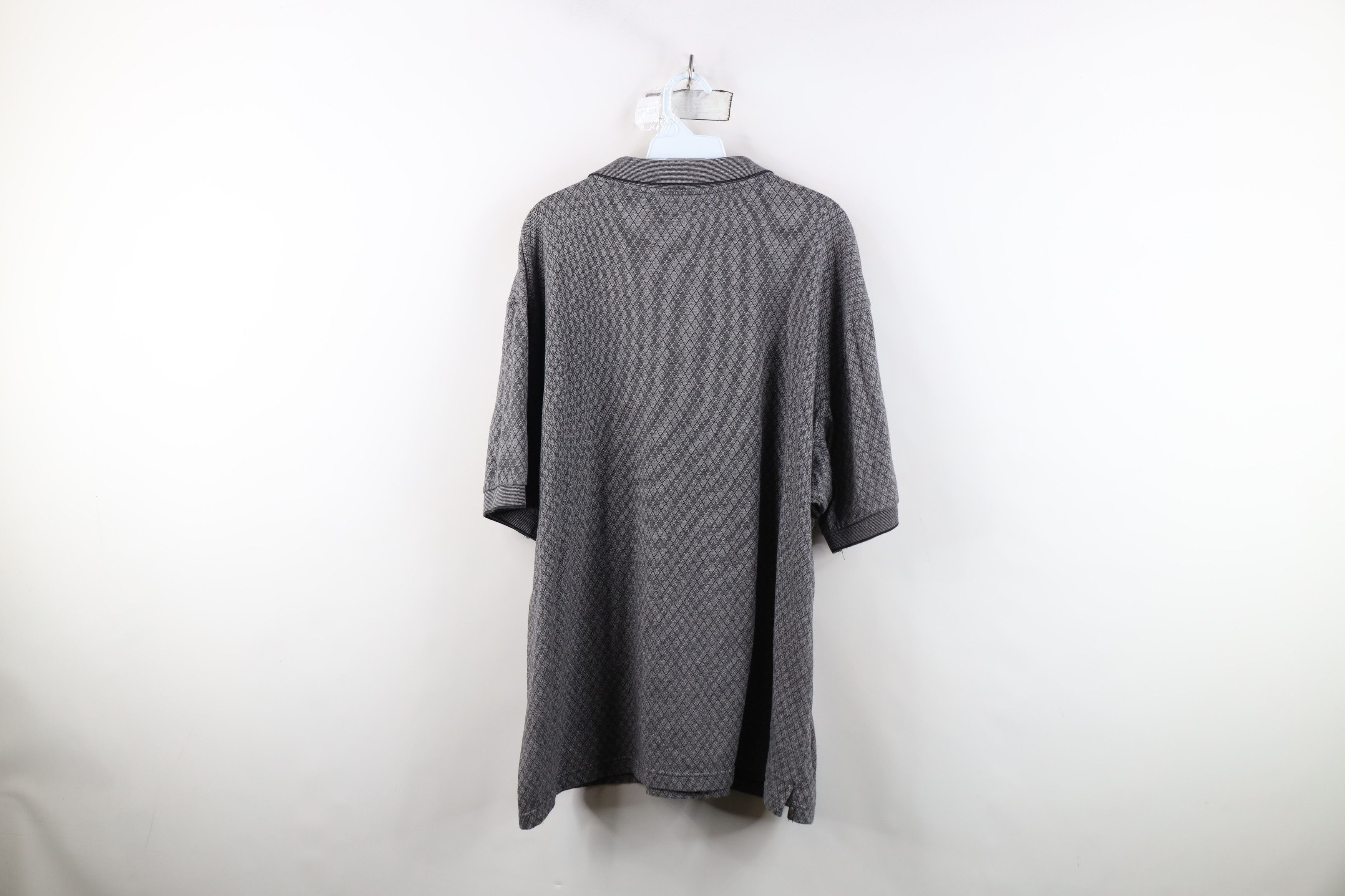 Vintage Vintage 90s Streetwear Argyle Diamond Knit Golf Polo Shirt Size US XXL / EU 58 / 5 - 11 Thumbnail