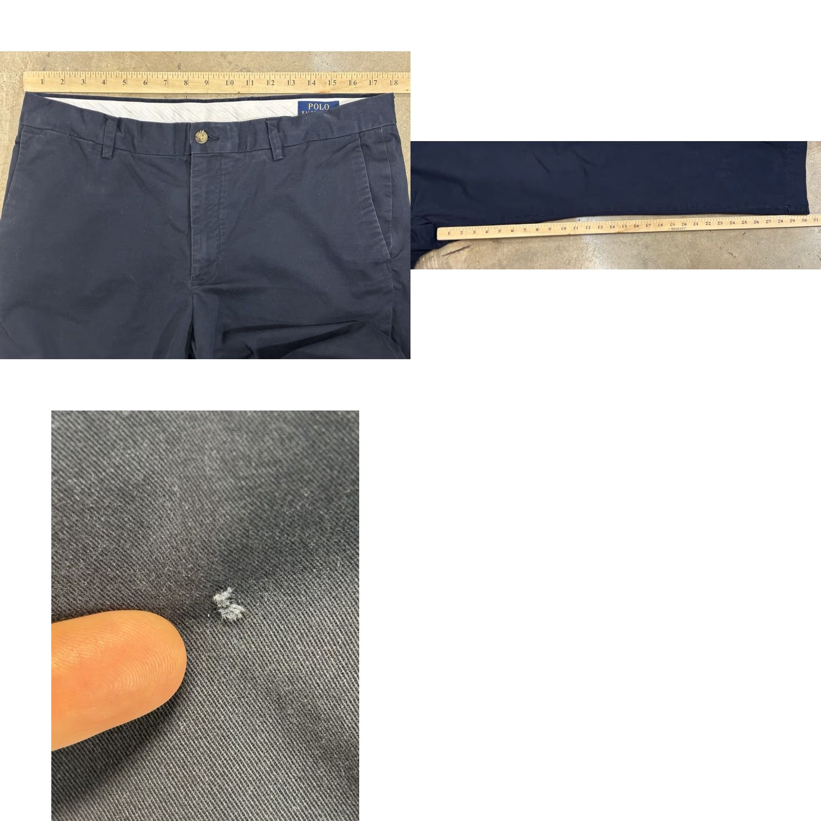 Polo Ralph Lauren Polo Ralph Lauren Chino Pants Men’s 36x32 Navy Stretch Slim Fit Preppy Pants Flat Front Cotton Blend 36in Inseam 31in") Size US M / EU 48-50 / 2 - 8 Thumbnail
