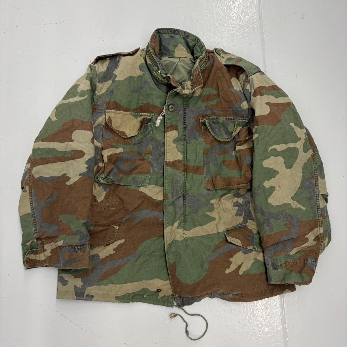 Stussy × Vintage RARE VINTAGE STUSSY M65 CAMO FIELD JACKET