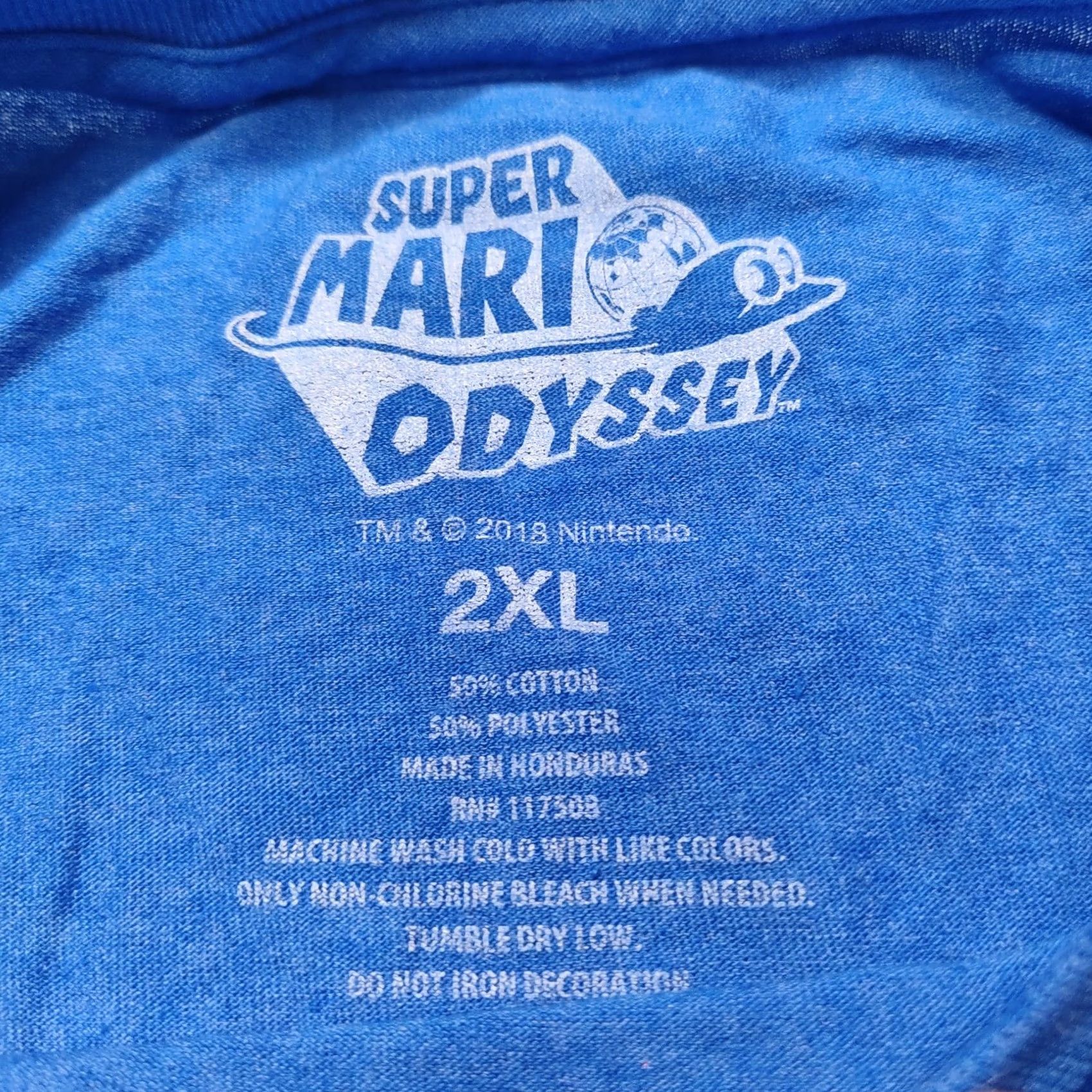 Nintendo NINTENDO SUPER MARIO ODYSSEY Men 2XL Blue Short Sleeve T-Shirt NEW Shirt Size 2XL Mens Woman Size US XXL / EU 58 / 5 - 5 Thumbnail