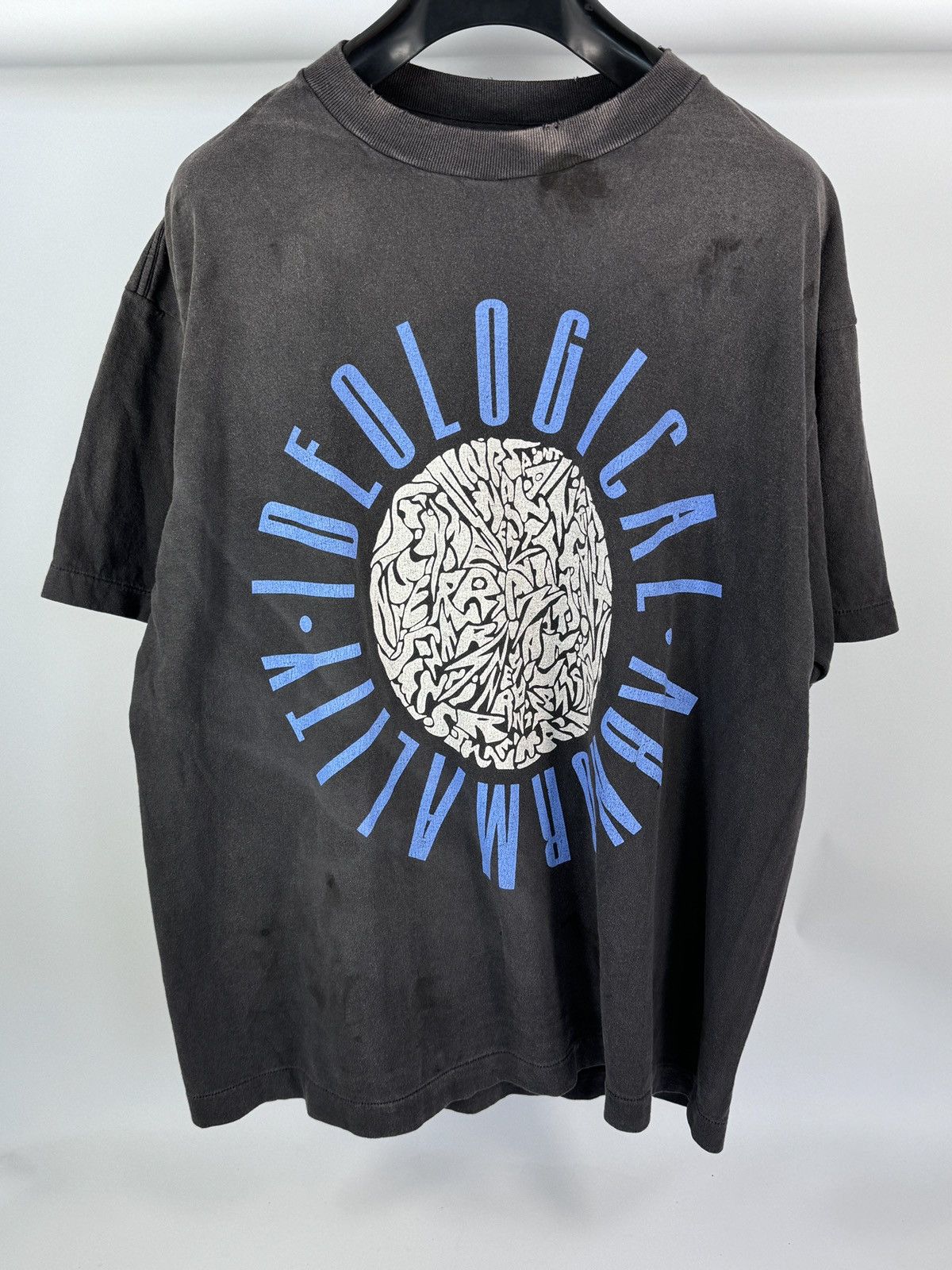 Saint Michael IDEOLOGICAL ABNORMALITY PRINT DISTRESSED T-SHIRT Size US L / EU 52-54 / 3 - 1 Thumbnail