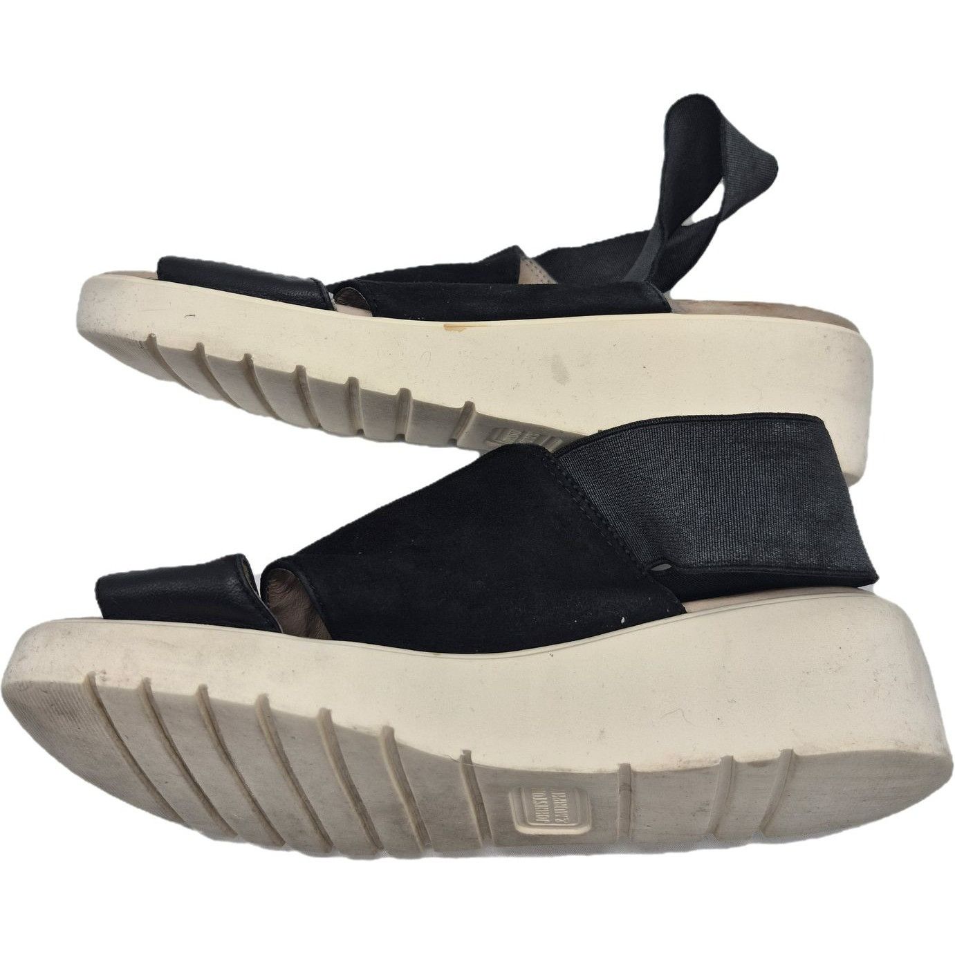 Johnston & Murphy Johnston & Murphy Cassandra Platform Sandals Black Suede 6.5 Size US 6.5 / IT 36.5 - 10 Thumbnail