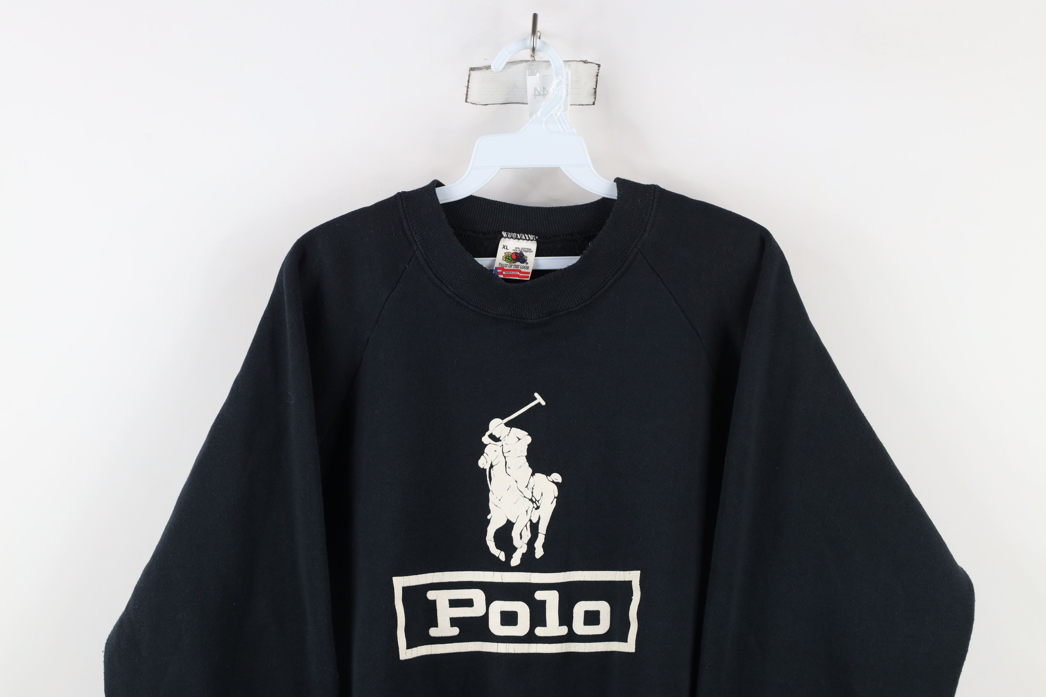 Vintage Vintage 90s Streetwear Polo Horse Crewneck Sweatshirt USA Size US XL / EU 56 / 4 - 2 Thumbnail