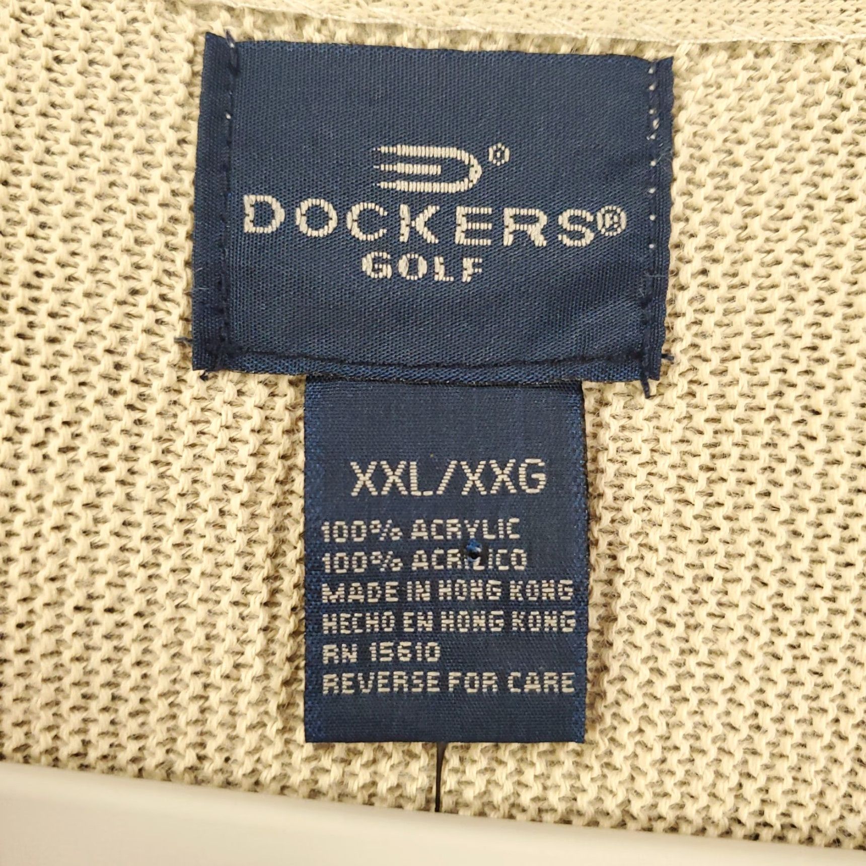 Dockers New DOCKERS Cardigan Mens XXL Chino Tan Grandpa Knit Button Up Sweater NWT Size US XXL / EU 58 / 5 - 7 Thumbnail