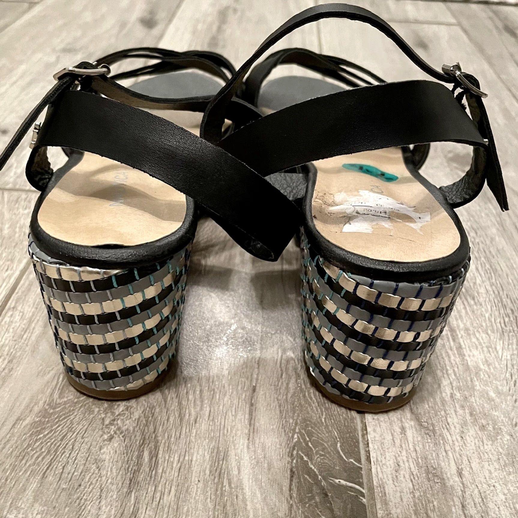 Nautica Nautica Sandal Platform Wedge Vegan Leather Boho Black 7.5 Women Size US 8 / IT 38 - 7 Thumbnail
