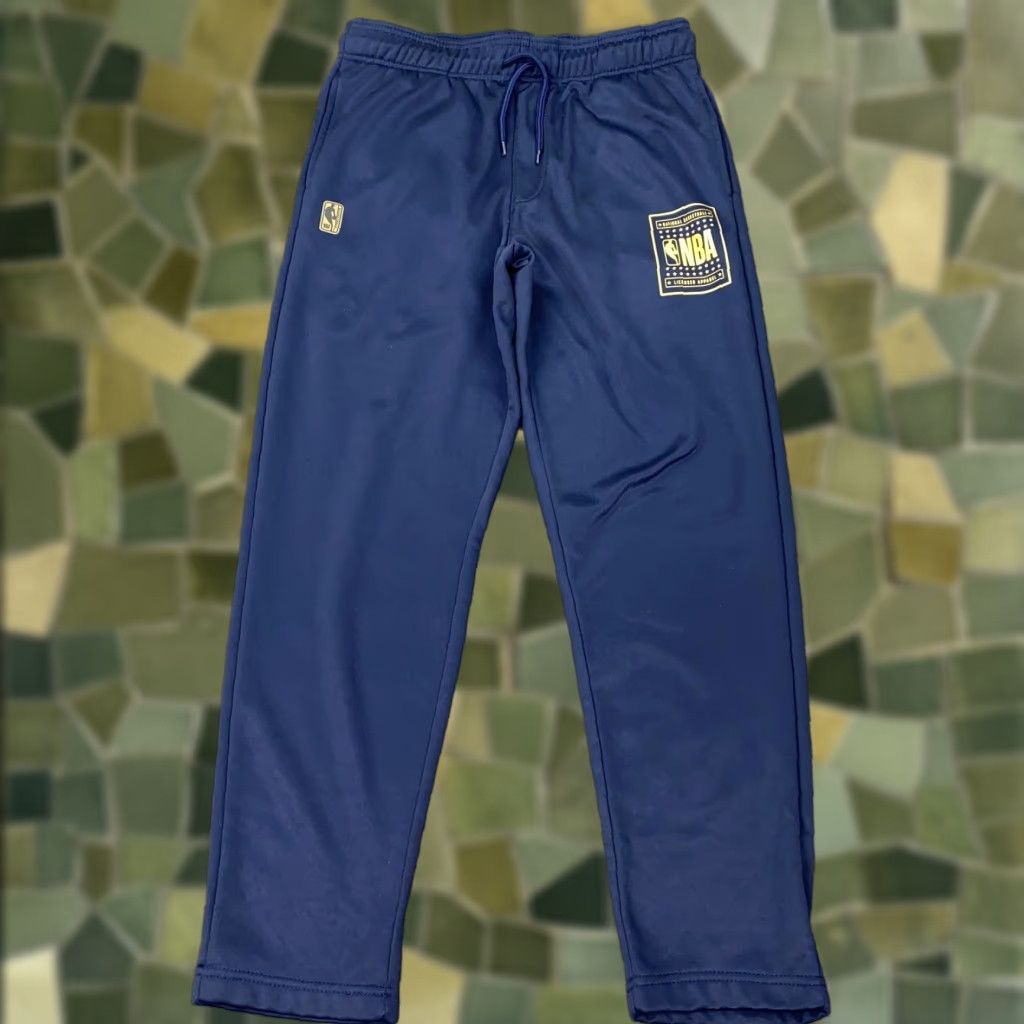 NBA VINTAGE NBA Pants Mens Medium Navy Blue Basketball Joggers Sweatpants Licensed Apparel Size US 31 - 1 Thumbnail
