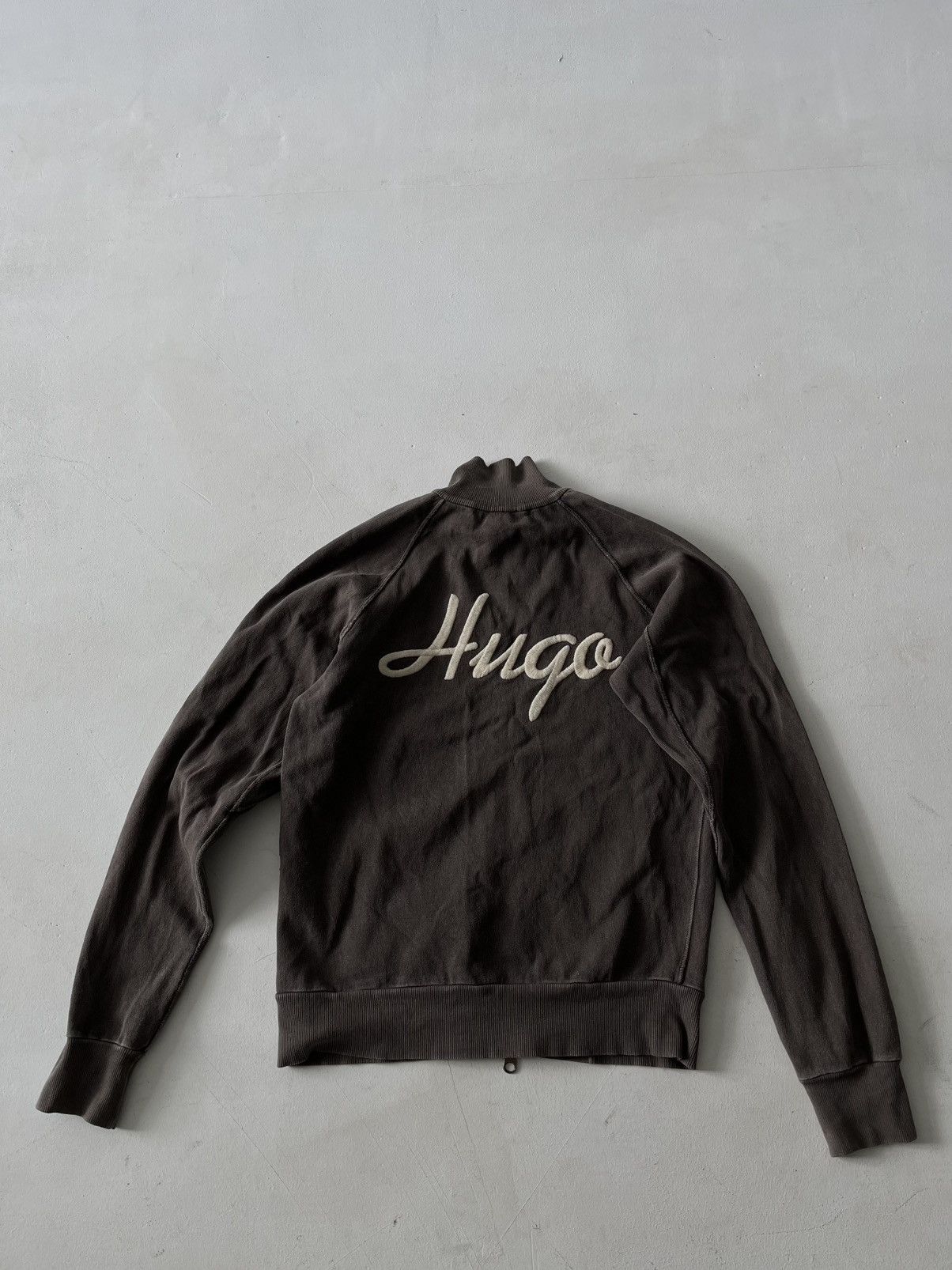 Vintage Vintage Hugo Boss 90s - 00s knit zip up sweater Size US M / EU 48-50 / 2 - 3 Thumbnail
