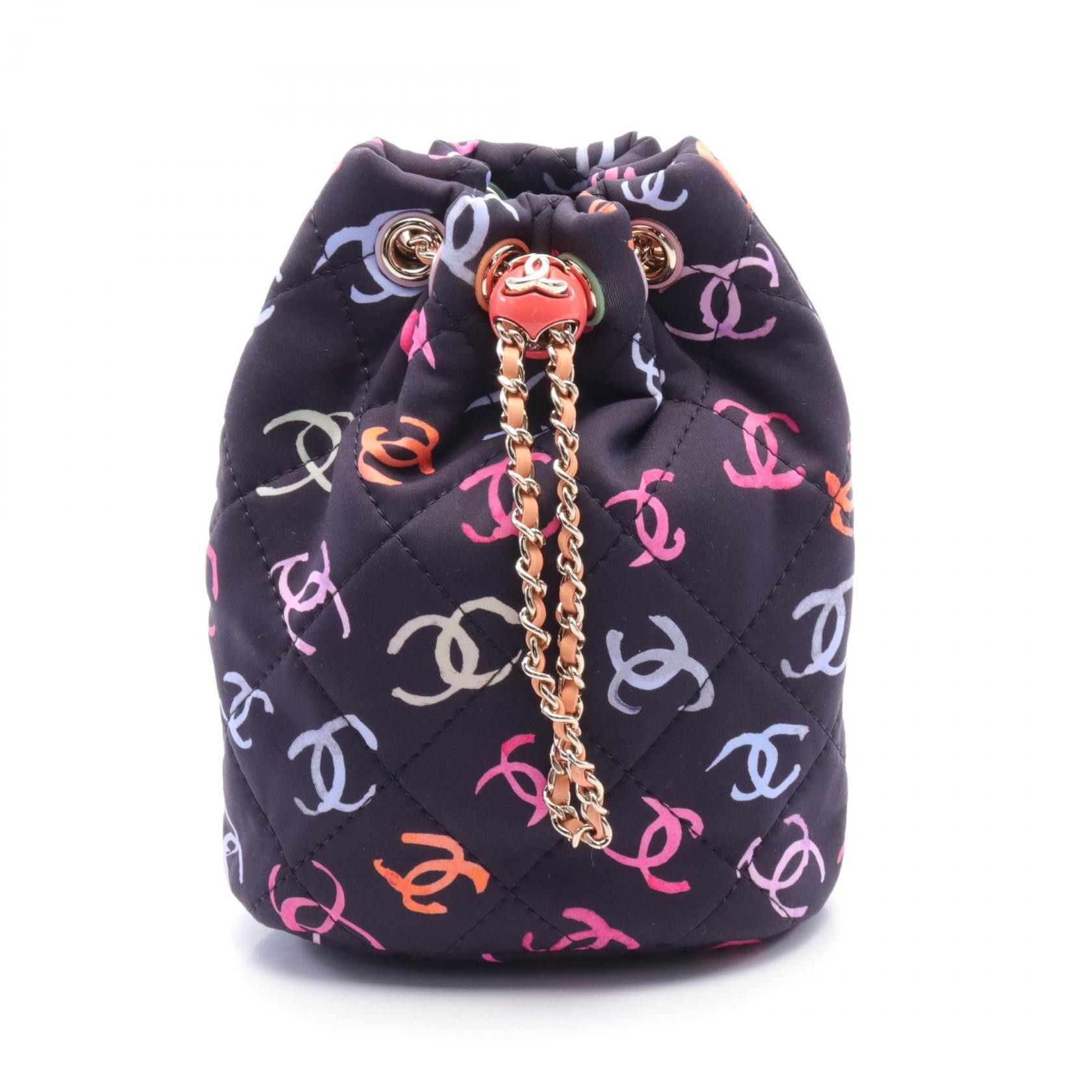 Chanel Chanel CC Drawstring Backpack Canvas Backpack AS4810 in Excellent Condition Size ONE SIZE - 1 Thumbnail