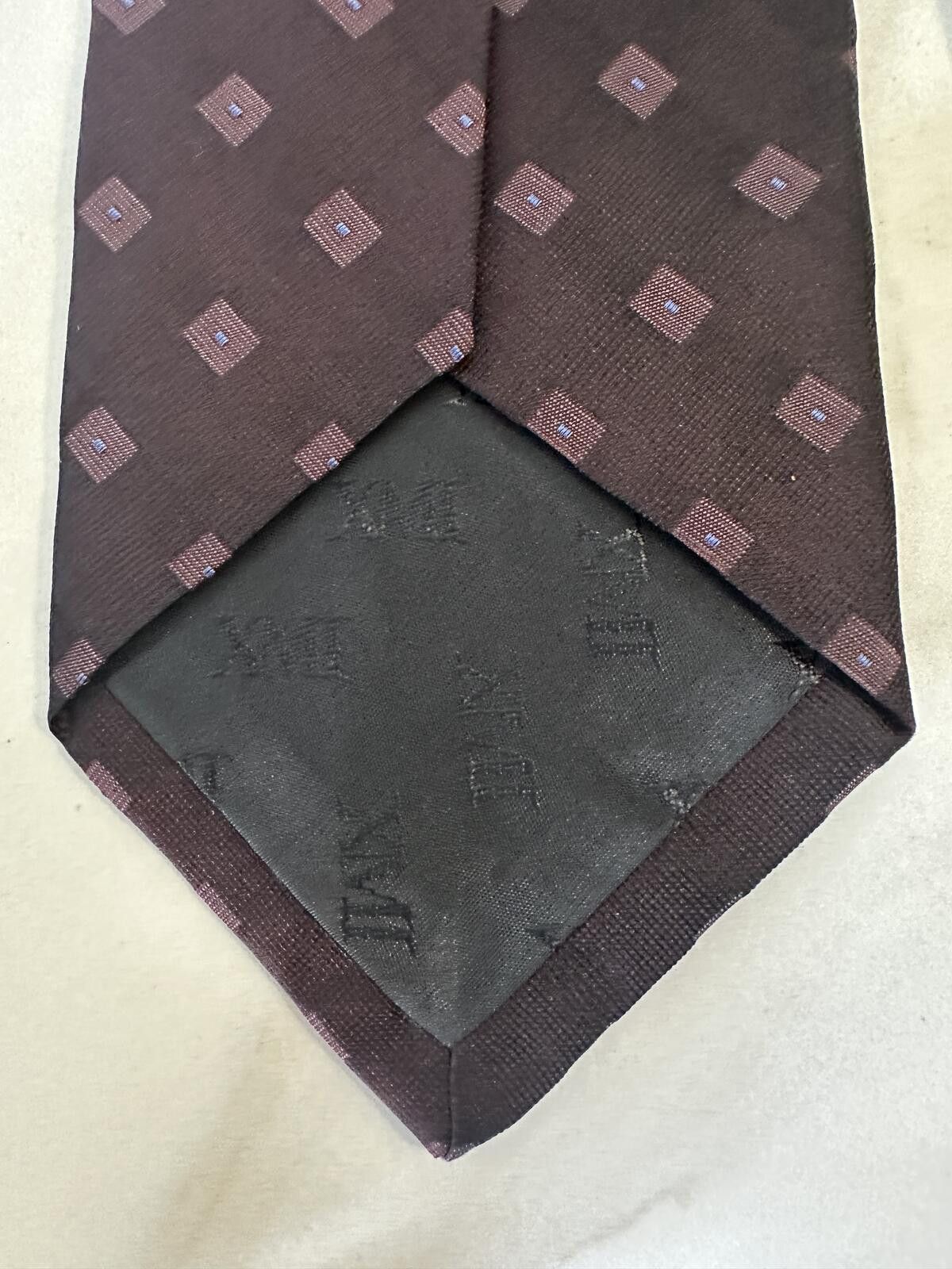 XMI Platinum Vintage XMI for Nordstrom 100% silk tie plum/lilac/lt blue Size ONE SIZE - 2 Thumbnail