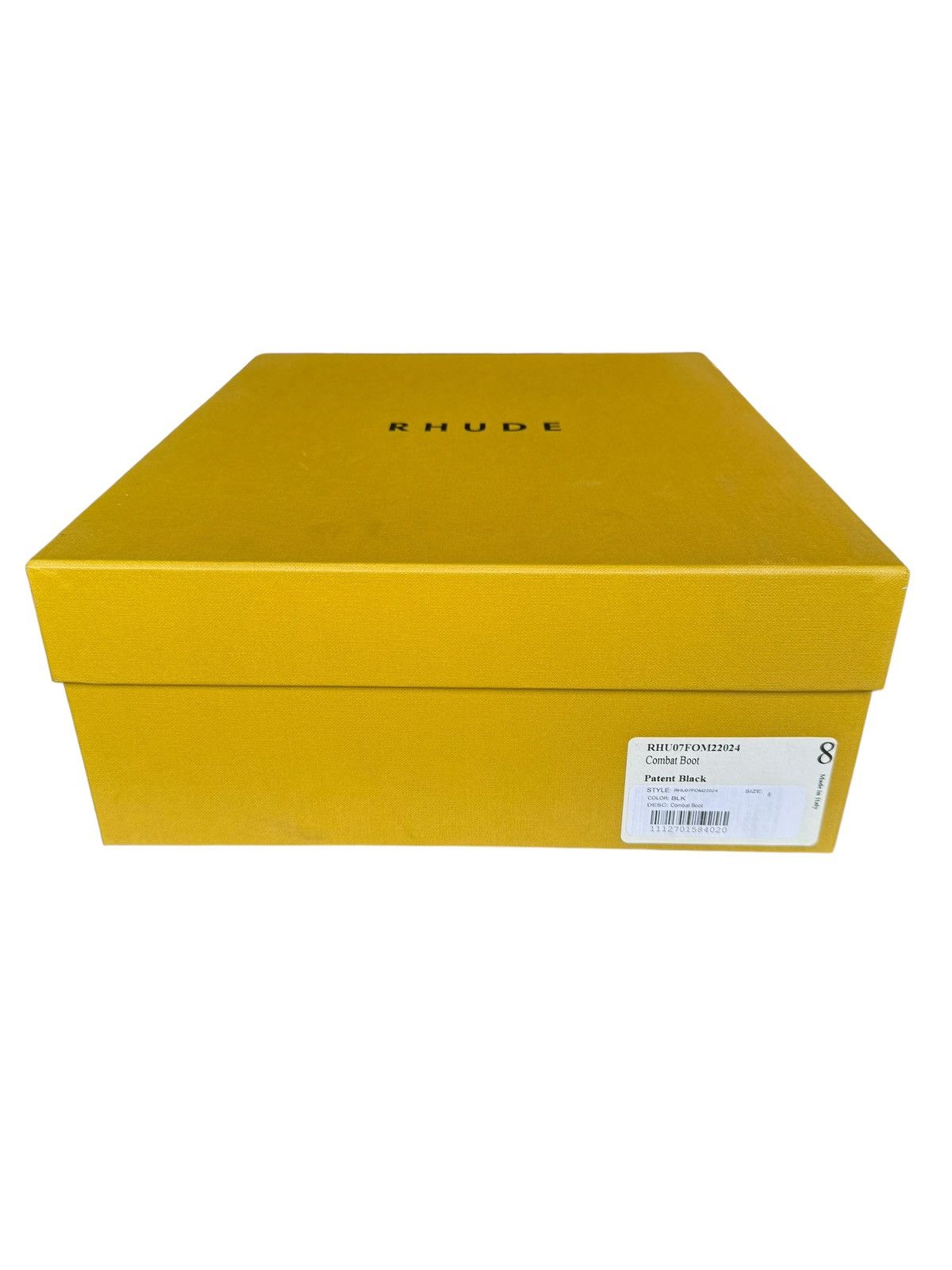Rhude Patent Leather Combat Crepe Boot (Black) Size US 8 / EU 41 - 6 Thumbnail