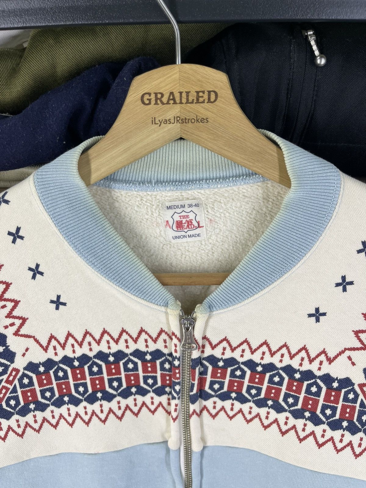 The Flat Head Vintage The Flat Head 11oz Snowflake Loopwheeled Sweatshirt Size US M / EU 48-50 / 2 - 13 Thumbnail