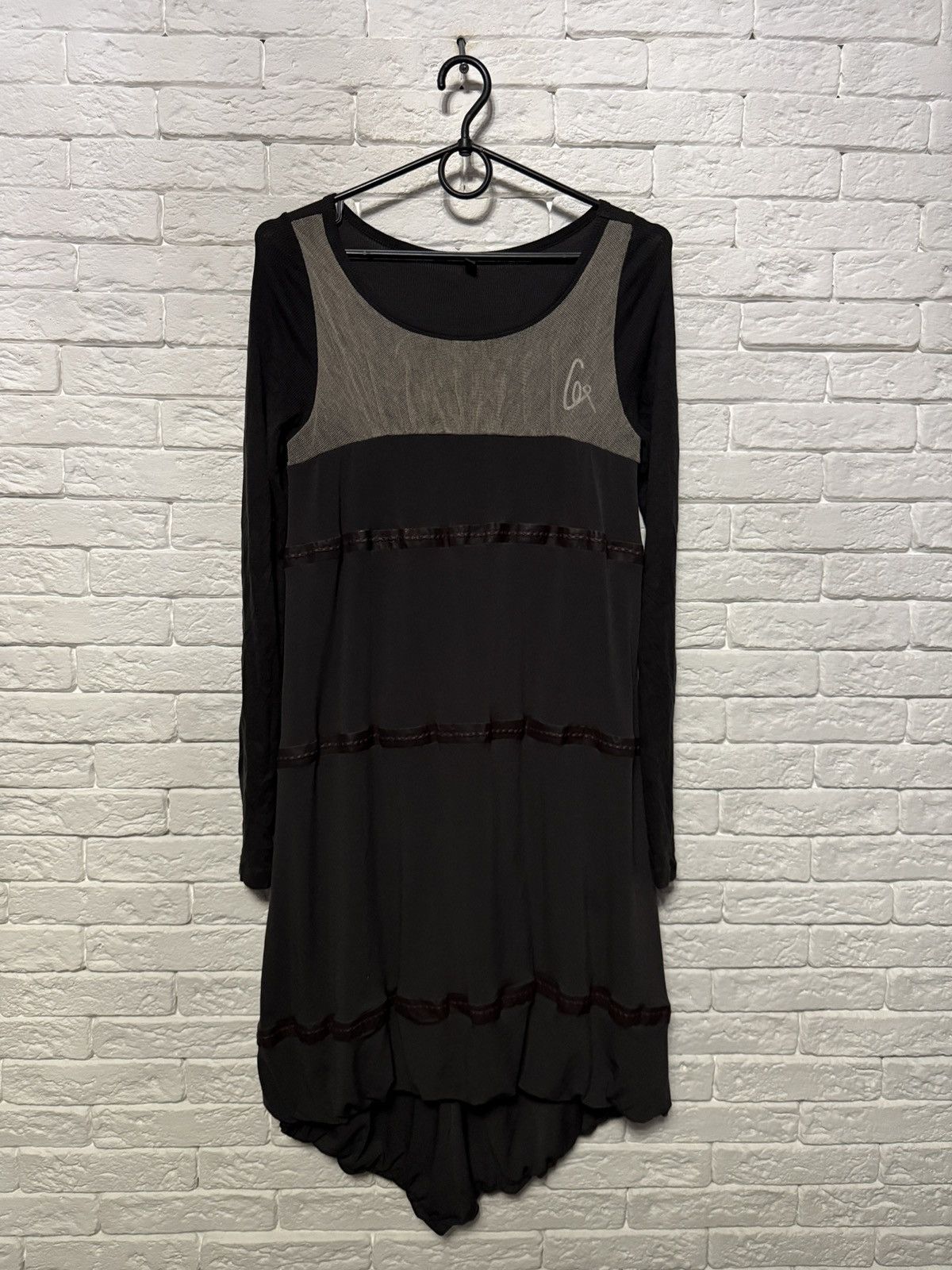 Cop Copine Cop Copine Civette Mesh Avant Garde Long Dress Bubble Hem Size L / US 10 / IT 46 - 1 Thumbnail