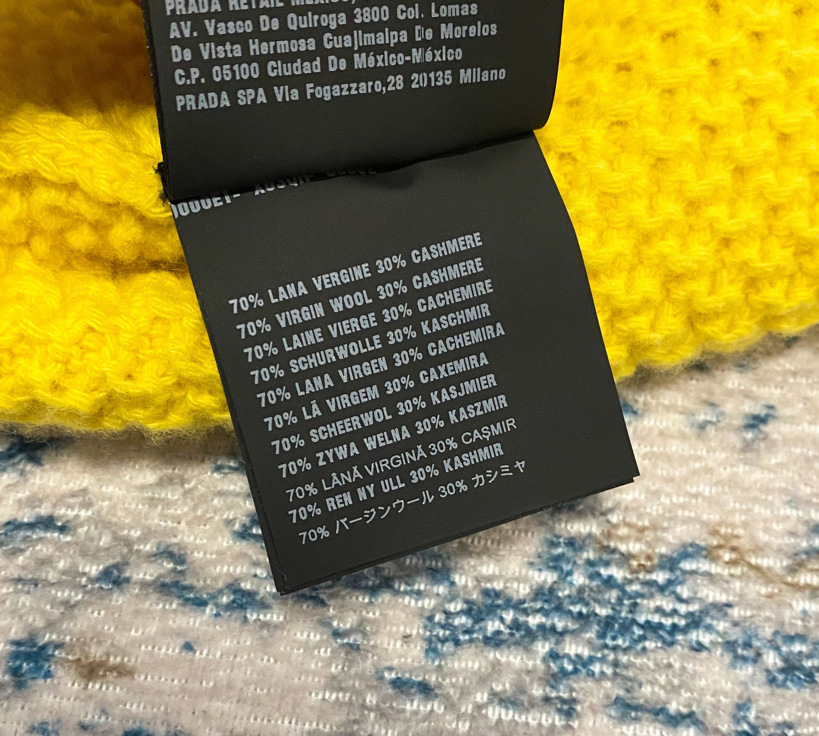 Prada Prada 70% Virgin Wool 30% Cashmere Crew Neck Knit Sweater Size XS / US 0-2 / IT 36-38 - 11 Thumbnail