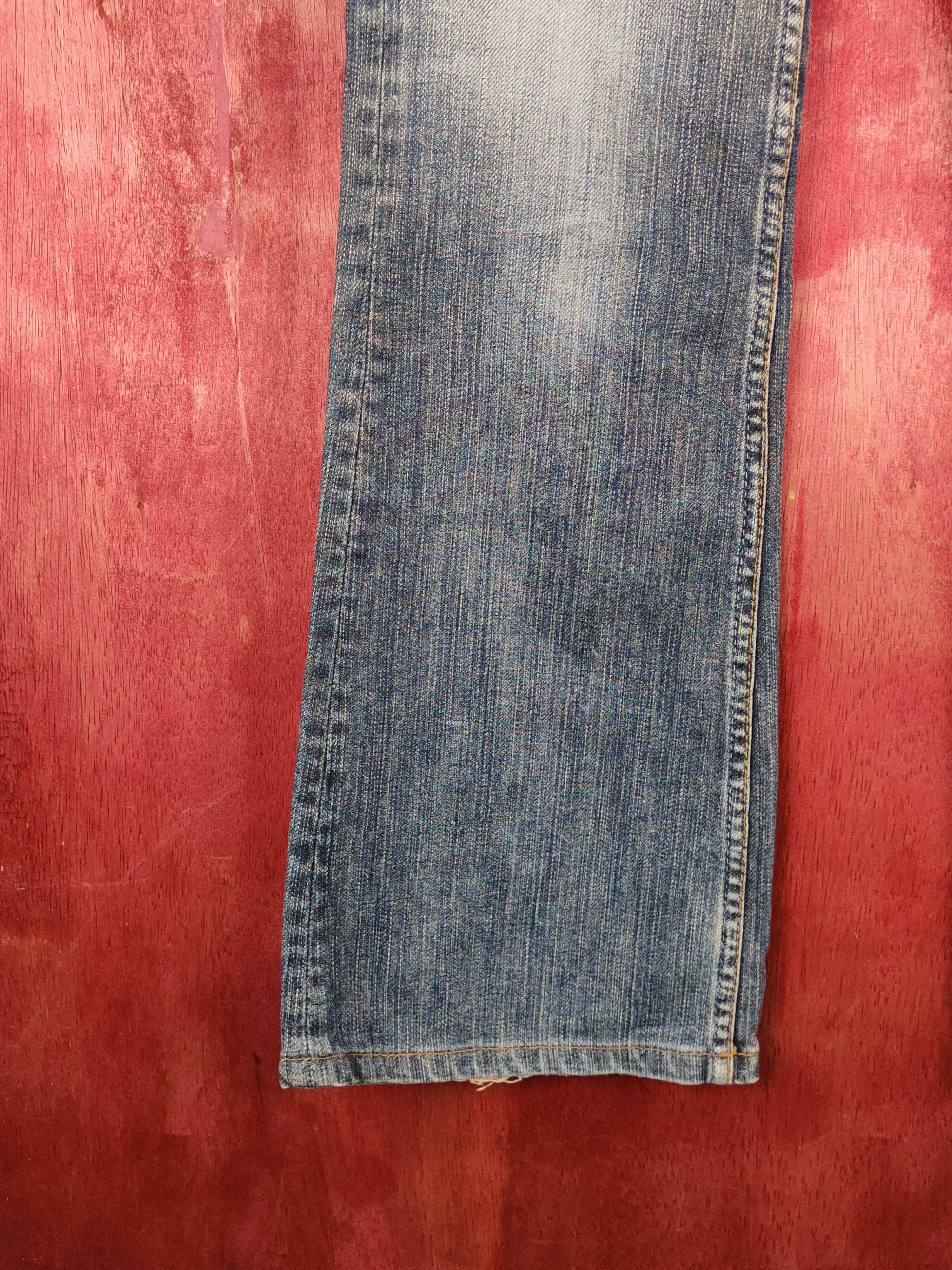 Japanese Brand Sweet Camel Blue Distressed Ripped Jeans #S2208 Size 31" - 4 Thumbnail