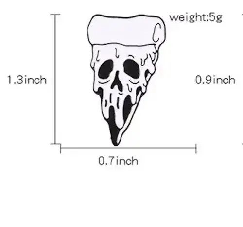 Jewelry Skull Skeleton Pin Size ONE SIZE - 4 Thumbnail