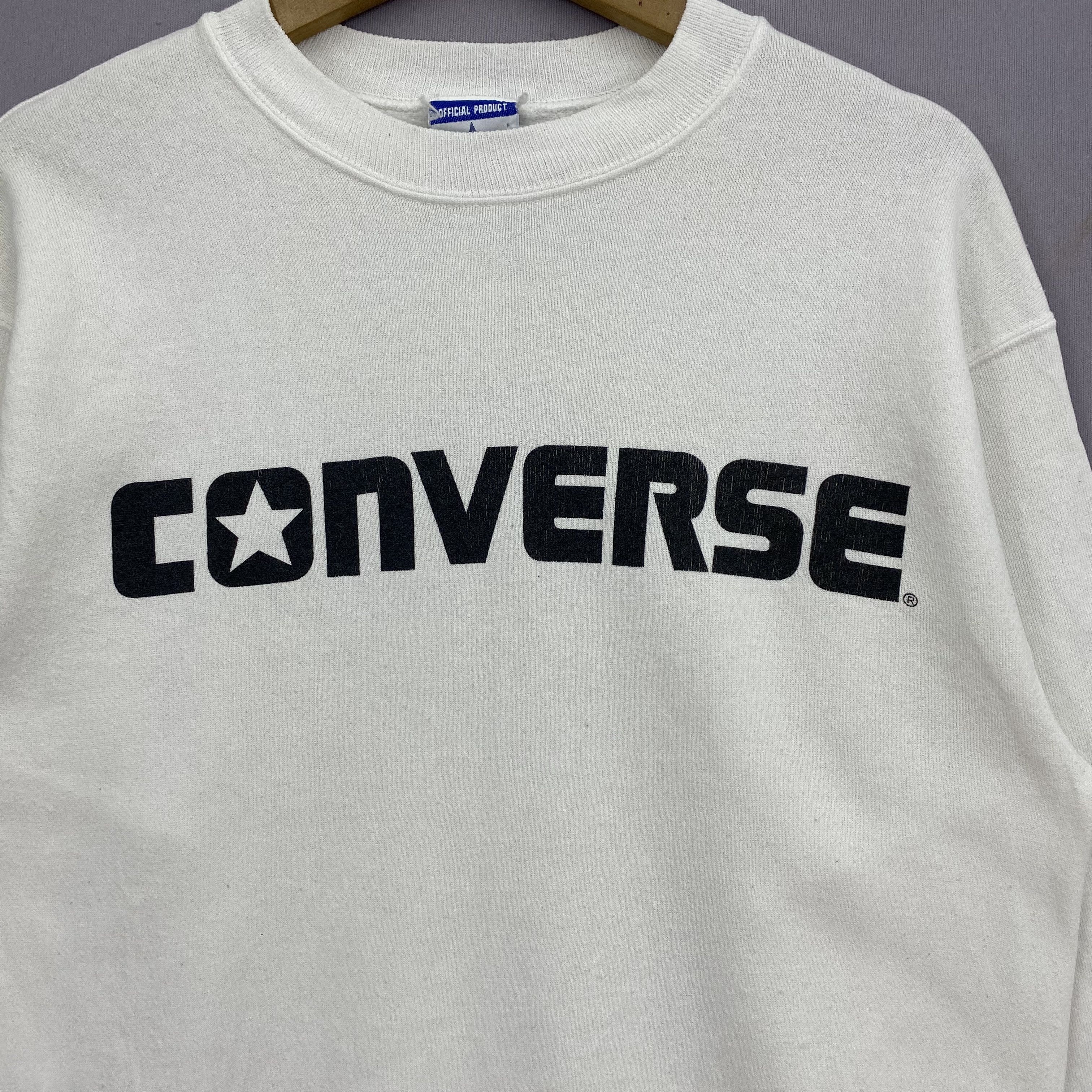Converse Vintage 90s Converse Sweater Spellout Sweatshirt Jumper Size US S / EU 44-46 / 1 - 2 Thumbnail