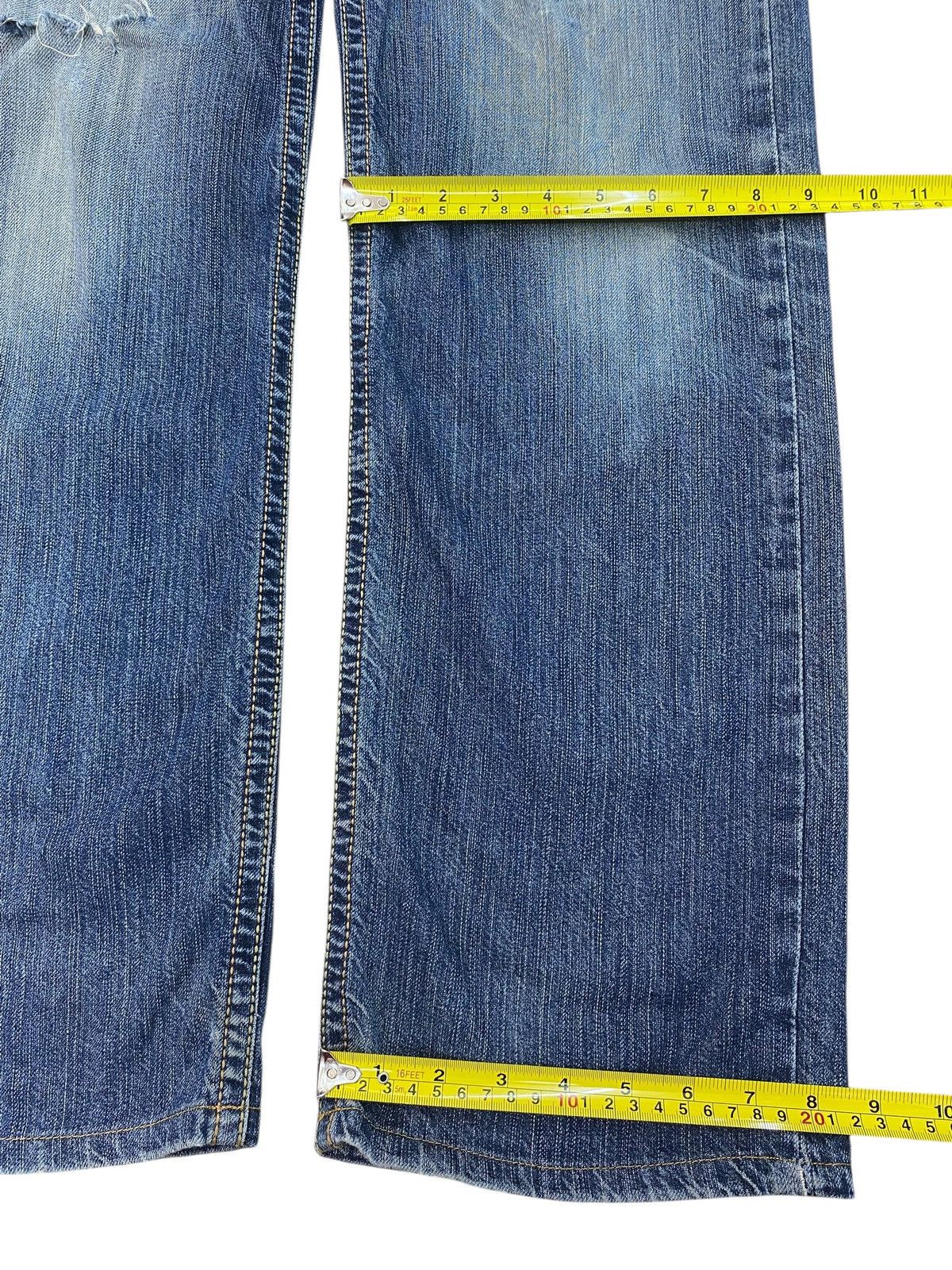 Edwin Edwin Whiskers Faded Wash Style Ripped Jeans Size US 30 / EU 46 - 8 Thumbnail