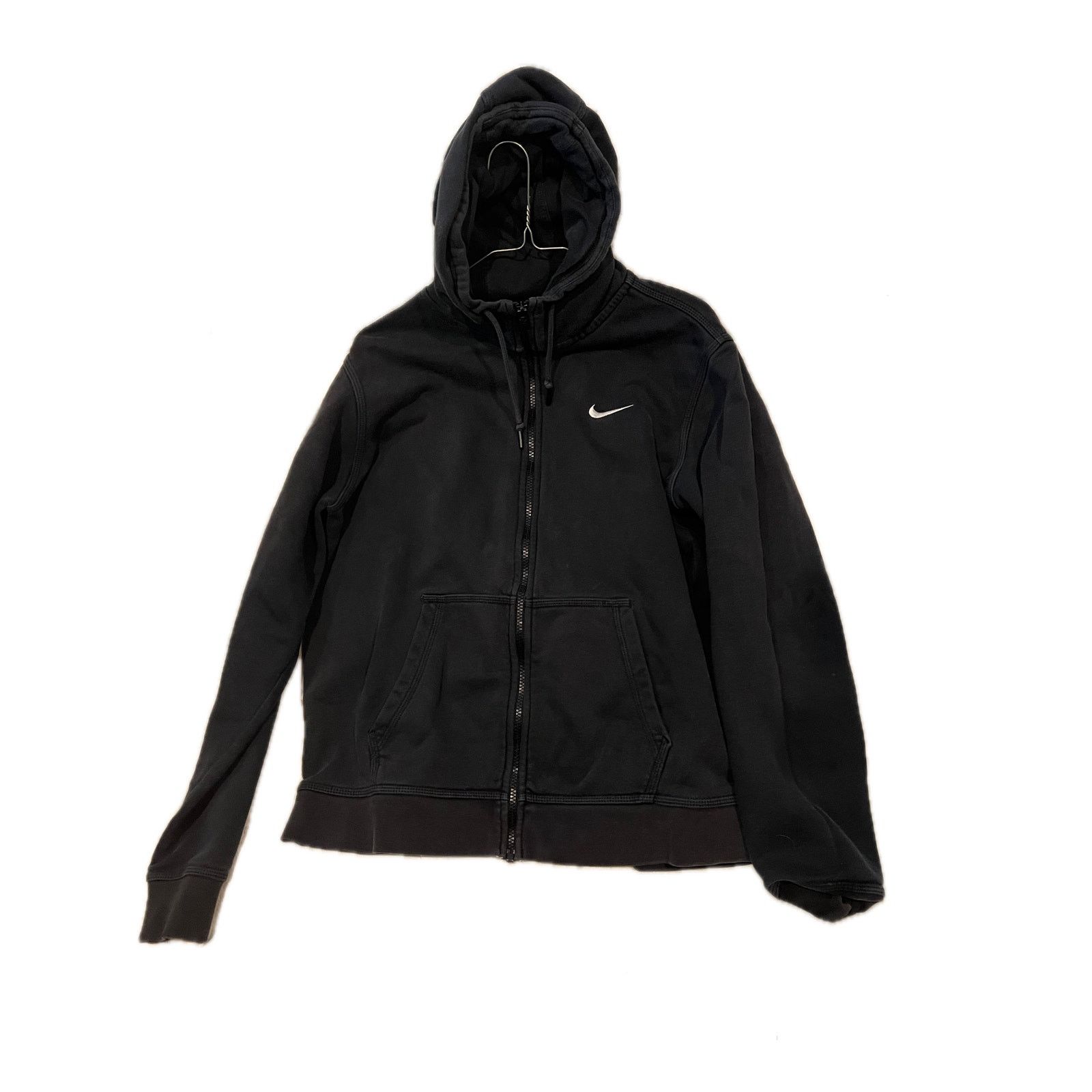 Nike Nike Black Full Zip Up Hoodie Mens Large Size US L / EU 52-54 / 3 - 1 Thumbnail