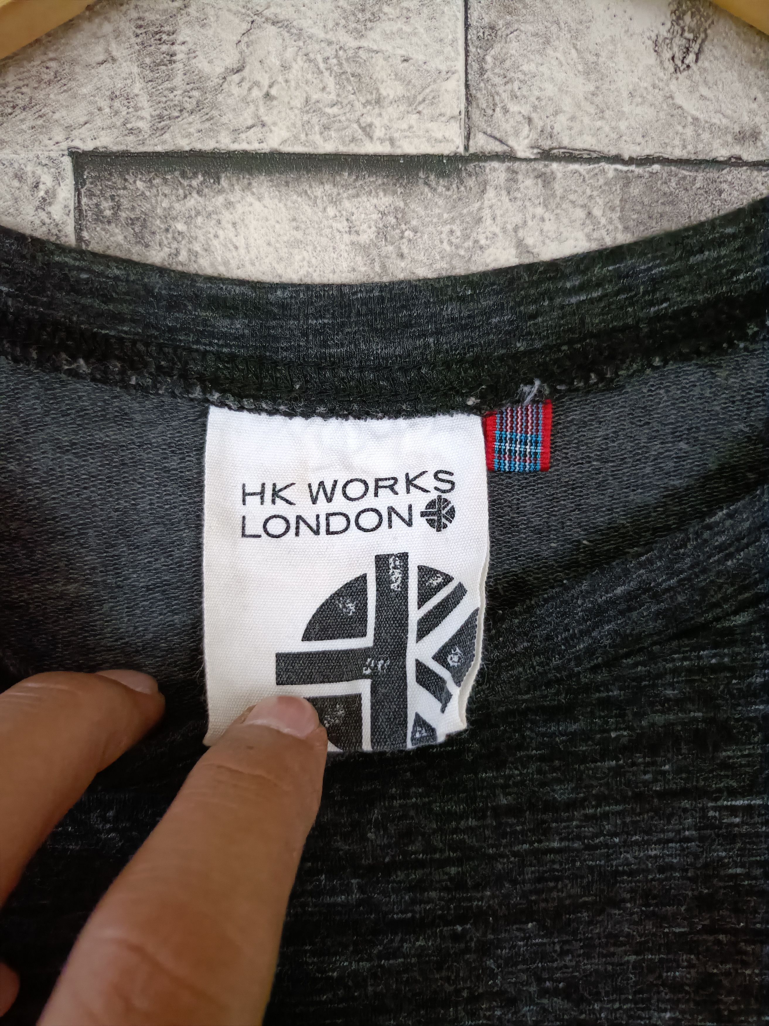 Japanese Brand HK works London studded grunge long sleeve tshirt Size L / US 10 / IT 46 - 5 Thumbnail