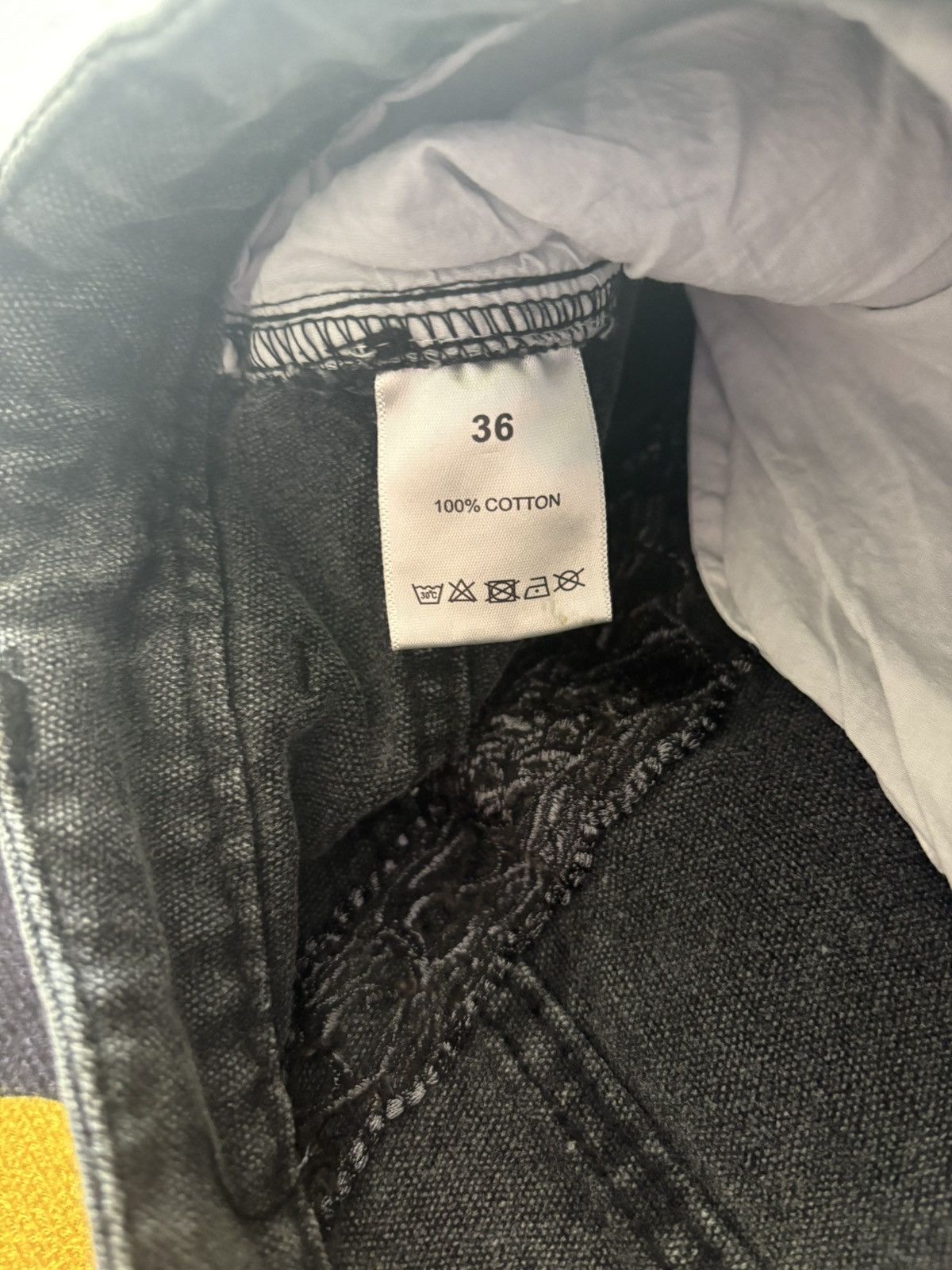 Vale Vale Forever Chain Painters Black Denim Jeans Size US 36 / EU 52 - 13 Thumbnail