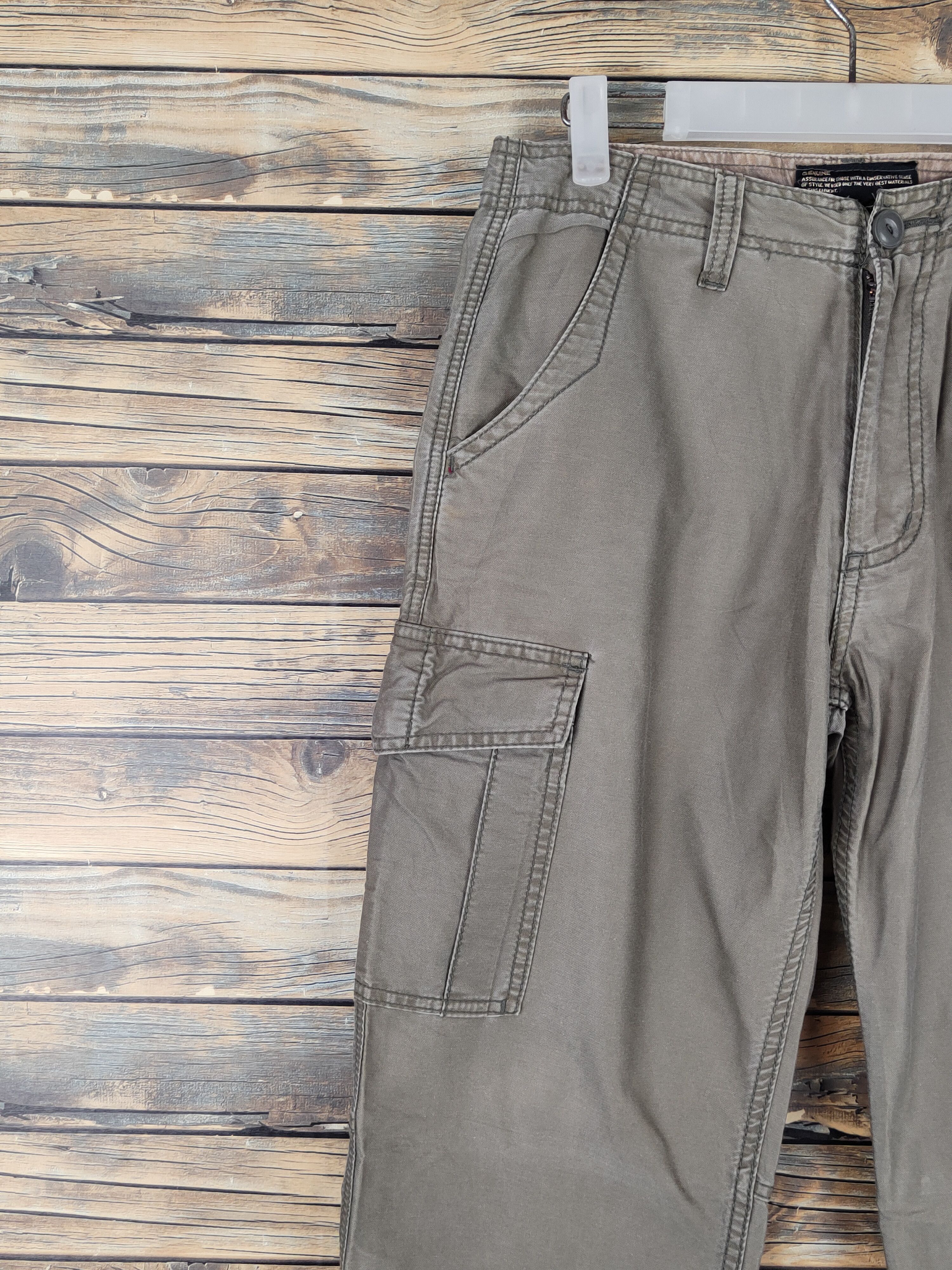 Japanese Brand Back Number Olive Multipocket Tactical Cargo Pants #W1062 Size US 29 - 3 Thumbnail