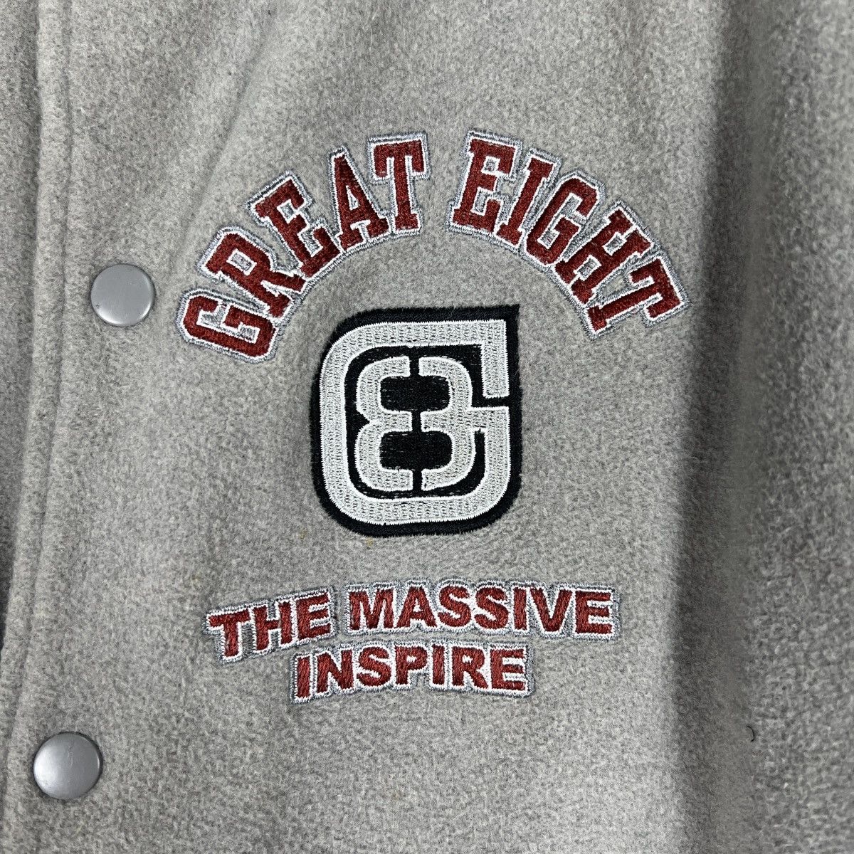 Japanese Brand 🔥 GREAT EIGHT VARSITY BOMBER JACKET Size US L / EU 52-54 / 3 - 16 Thumbnail