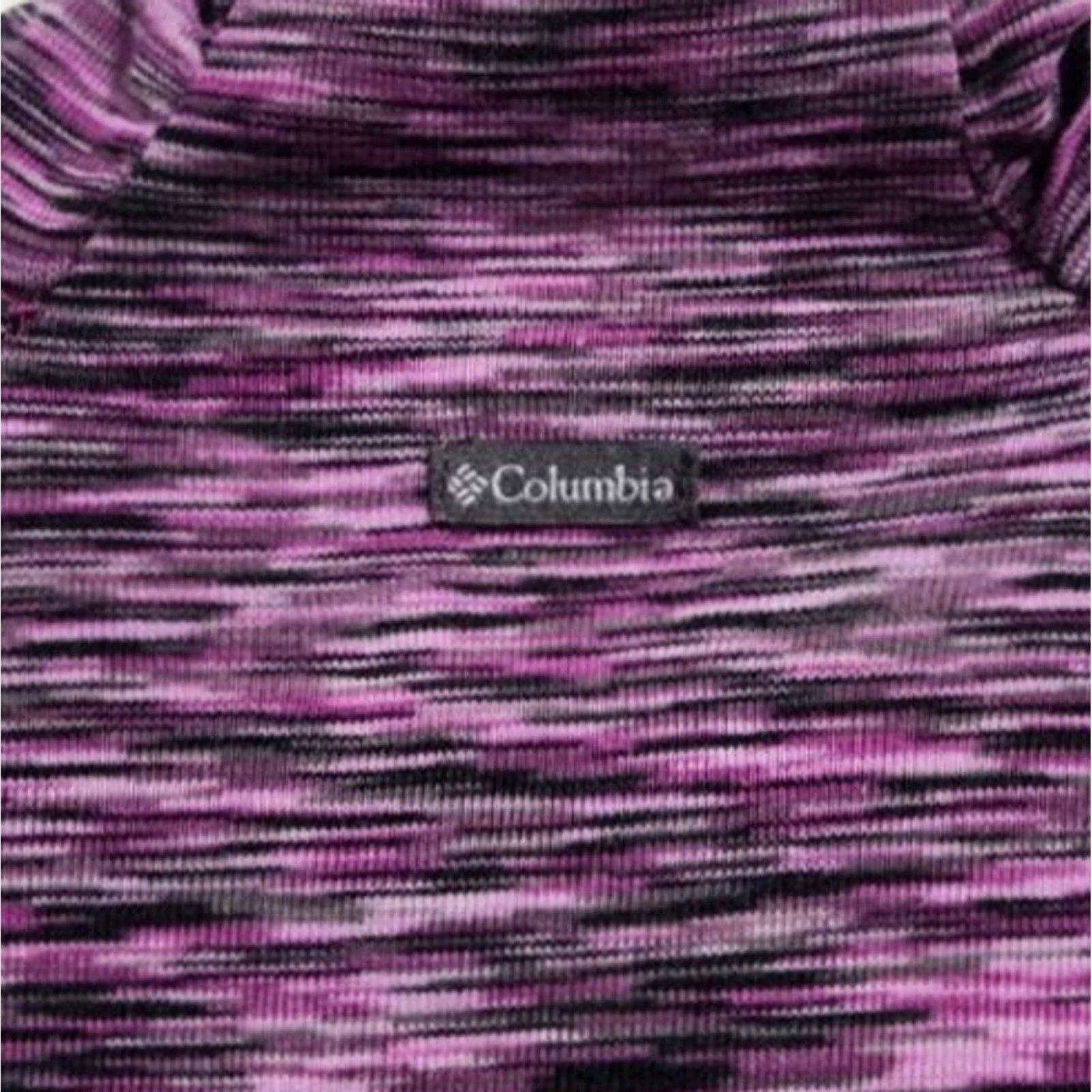 Vintage Columbia Womens Pullover Shirt Zip Mock Neck Long Sleeve Space Dye Pink M 1/4 Zip Activewear Subtle Knit Pattern Size M / US 6-8 / IT 42-44 - 5 Thumbnail