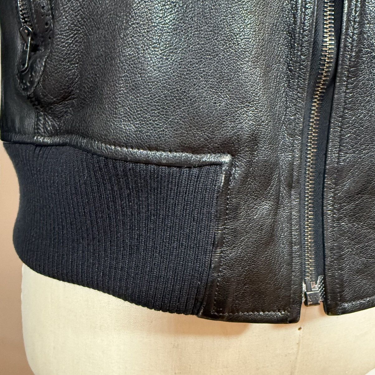 Kiminori Morishita Kiminori Morishita Black Goatskin Leather Bomber Jacket Size US L / EU 52-54 / 3 - 7 Thumbnail