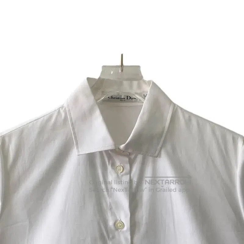 Dior Dior White Cotton Women's Shirt . Size XS / US 0-2 / IT 36-38 - 3 Thumbnail