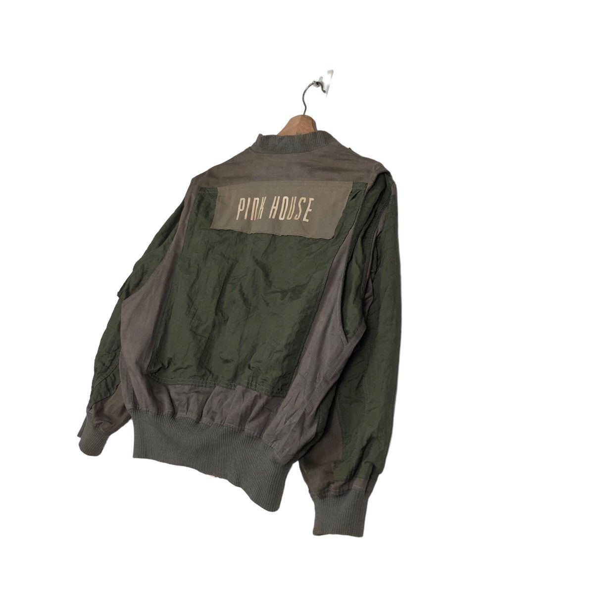 Issey Miyake 🔥Vintage 80’s Bomber Jacket Pink House Big Logo Japan Made Size US M / EU 48-50 / 2 - 10 Thumbnail
