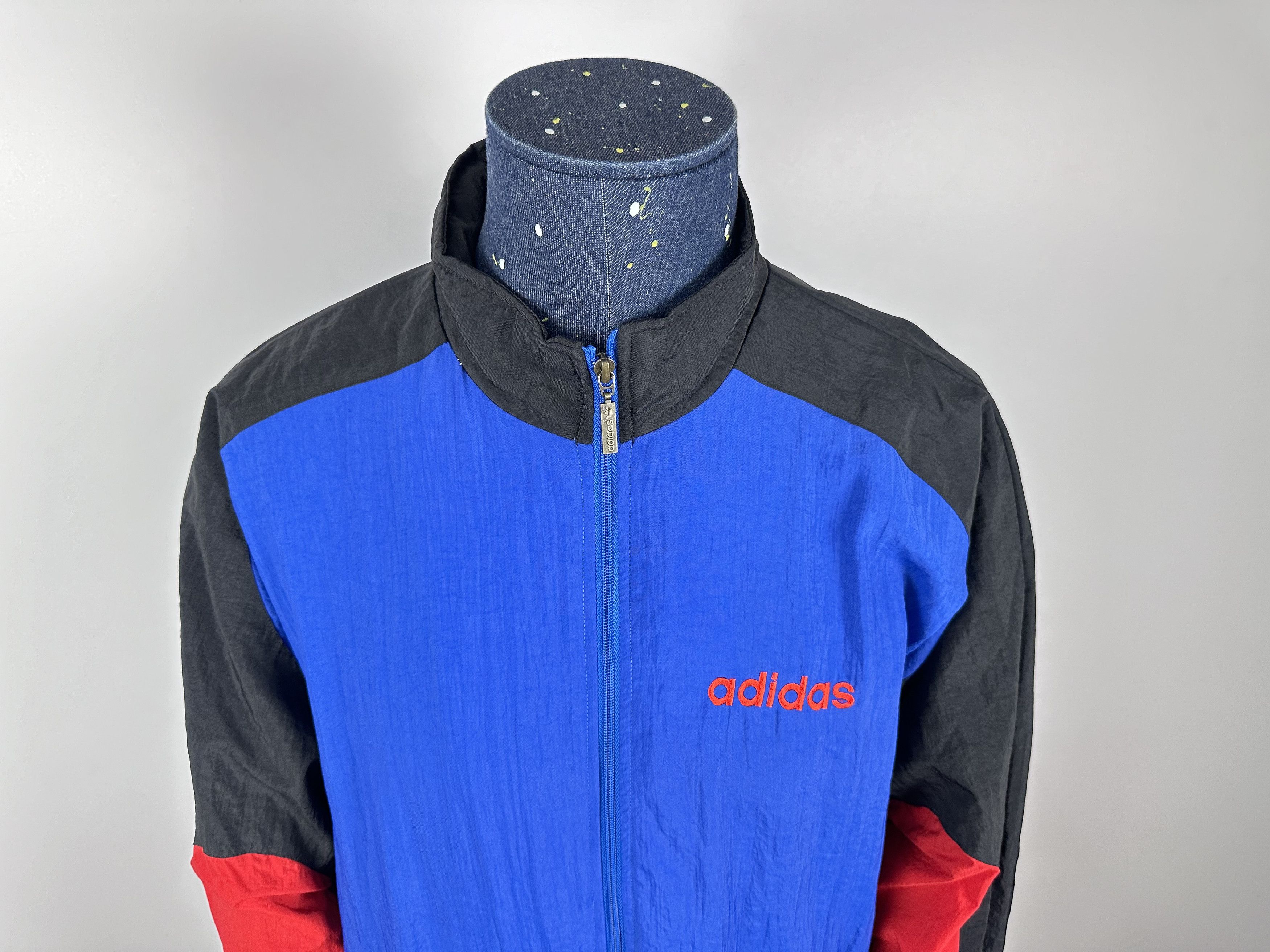 Adidas × Vintage Adidas Vintage 90s Nylon Bomber Track Top Jacket Size US M / EU 48-50 / 2 - 6 Thumbnail