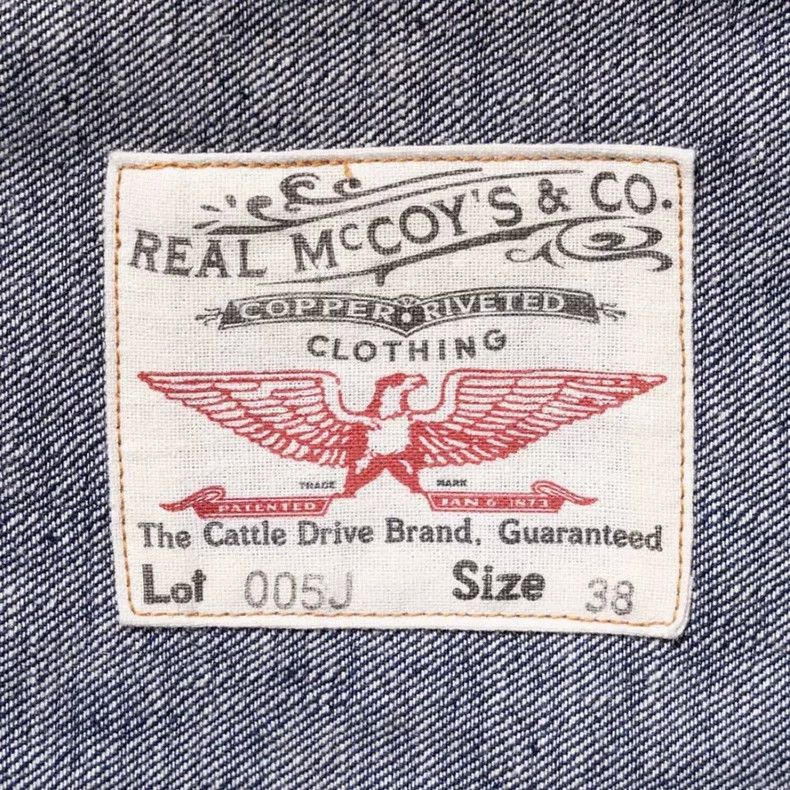The Real McCoy's The Real McCoy Size 38Natural Indigo Dyed 12.5oz Battle Den Size US M / EU 48-50 / 2 - 5 Thumbnail