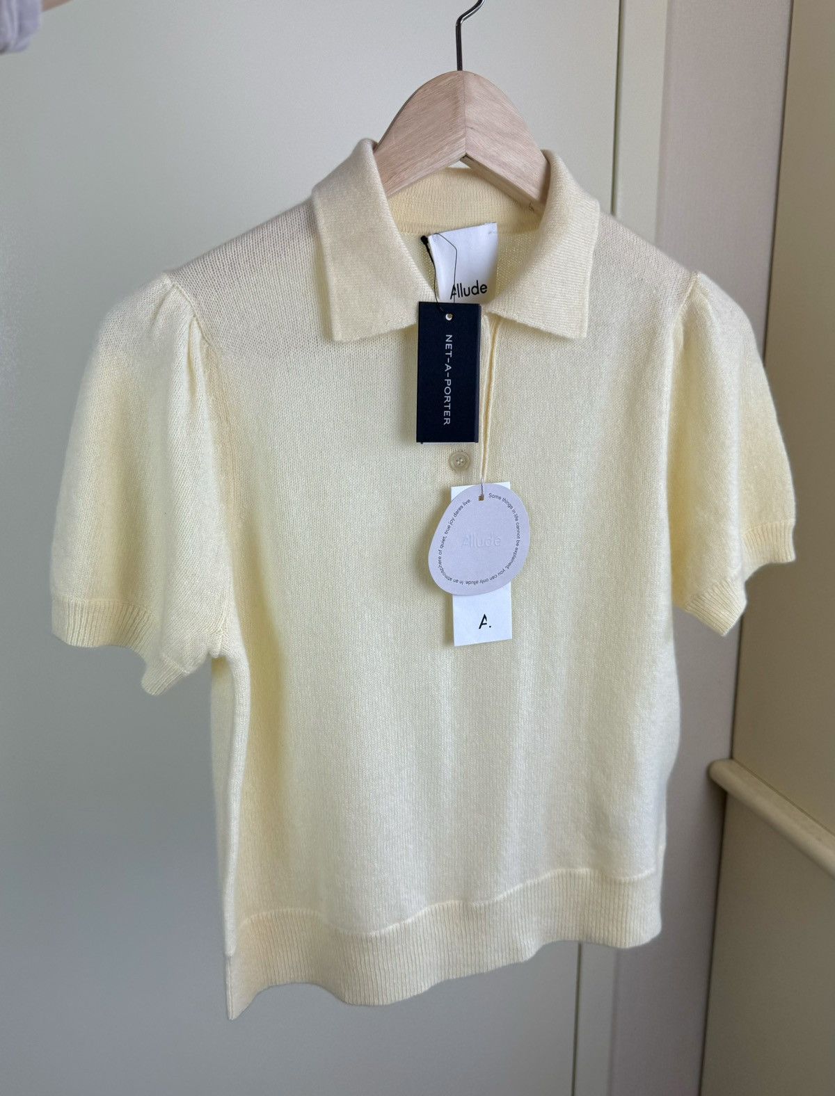 Allude Allude cashmere yellow polo sweater Brunello Cucinelli Size S / US 4 / IT 40 - 9 Thumbnail