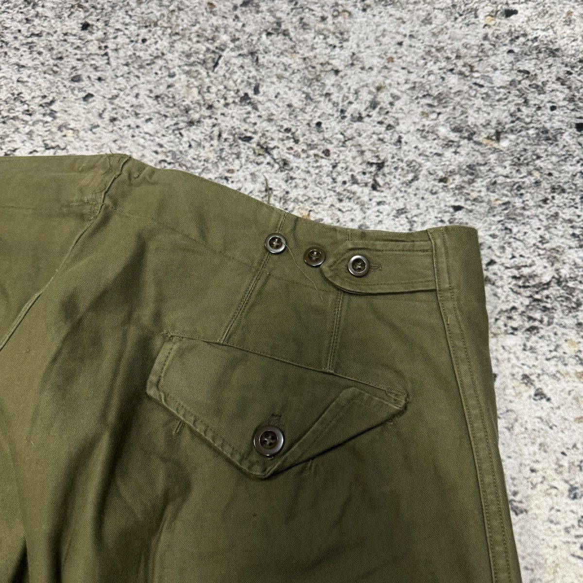 Vintage 60s Dutch Army Heavyweight Wide Leg Canvas Cargo Pants Size US 40 / EU 56 - 18 Thumbnail