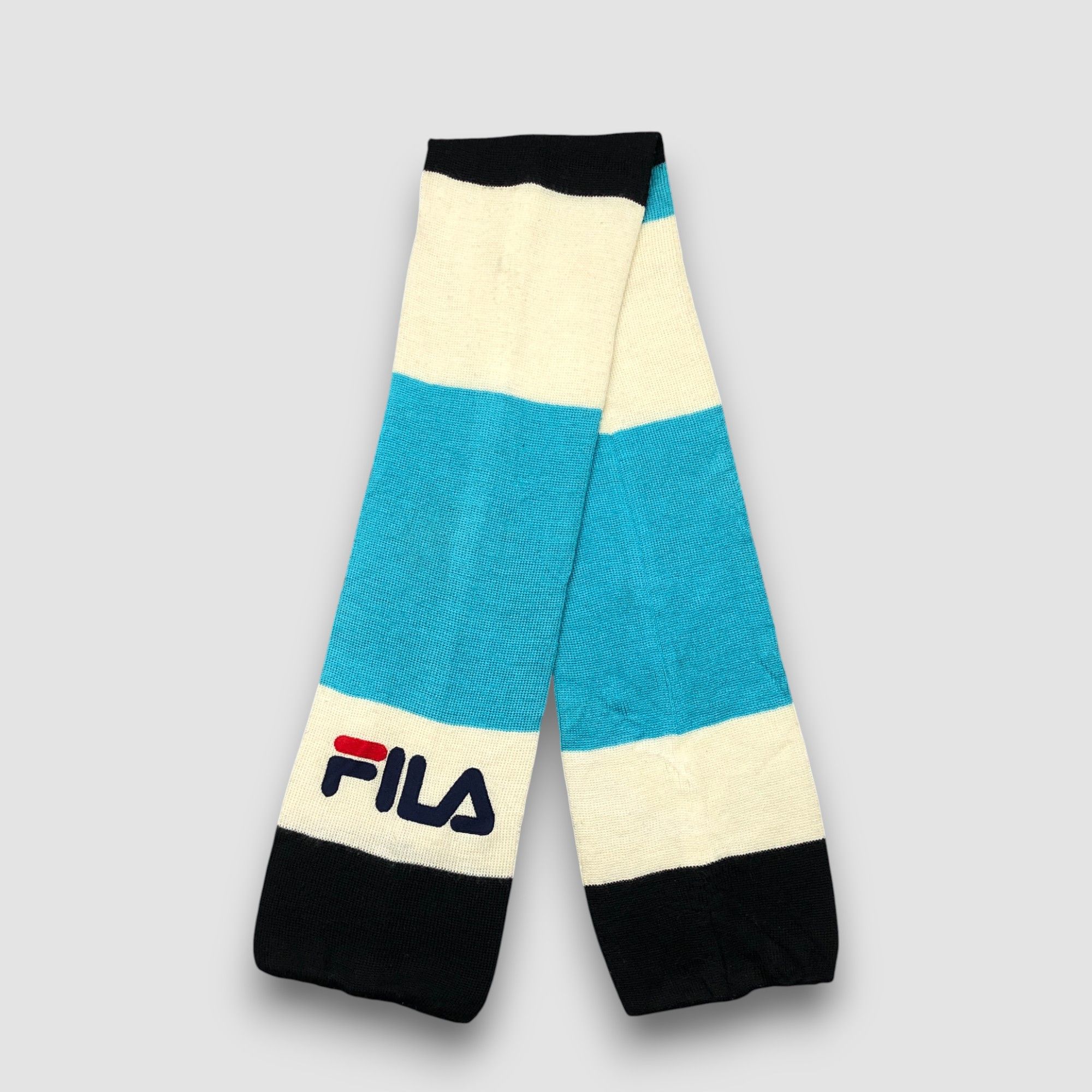 Fila Vintage 90s Fila Scarf Muffler Wool Cashmere Scarves Size ONE SIZE - 1 Thumbnail