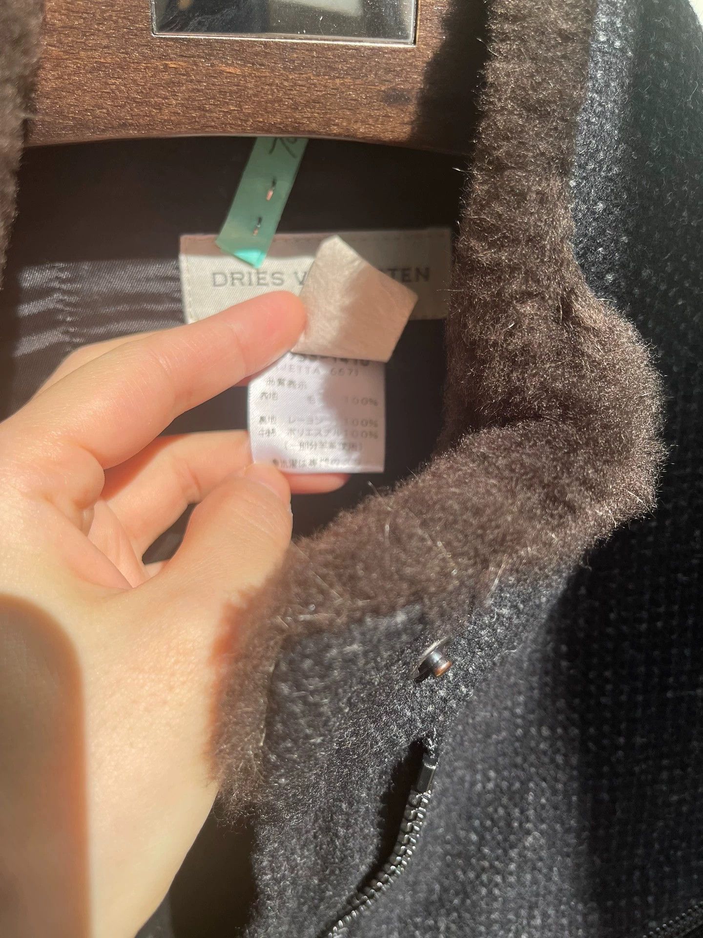 Dries Van Noten Dries Van Noten Vintage Wool Fur Trim Jacket 38 (Rare) Size XS / US 0-2 / IT 36-38 - 7 Thumbnail