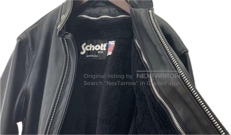 Schott Schott Straight stand-up collar leather jacket Size US S / EU 44-46 / 1 - 3 Thumbnail