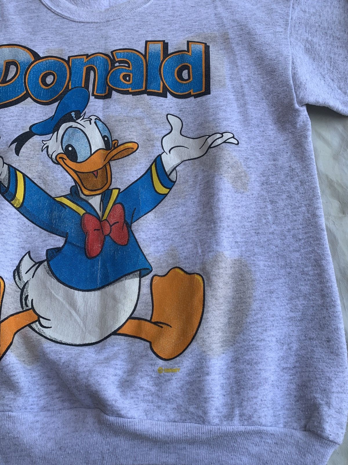 Velva Sheen Vtg Donald Duck Sweatshirt Made in USA 90s Cartoon Disney Size US L / EU 52-54 / 3 - 5 Thumbnail