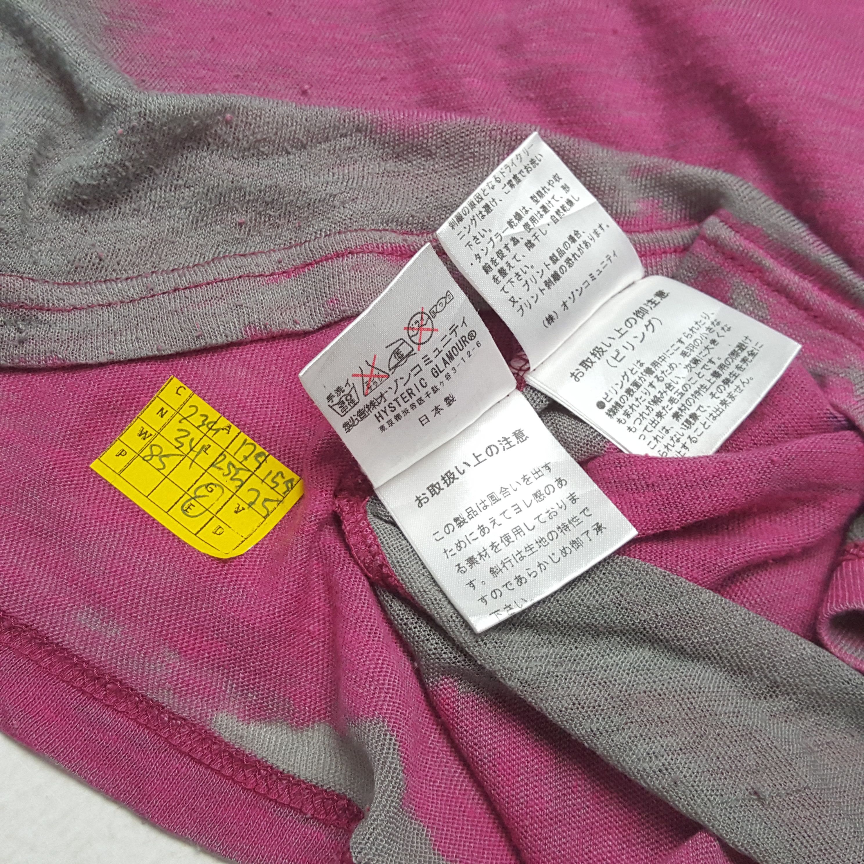 Hysteric Glamour × Japanese Brand × Vintage Vintage HYSTERIC GLAMOUR Japanese Fashion Brand T-Shirst Size US S / EU 44-46 / 1 - 4 Thumbnail