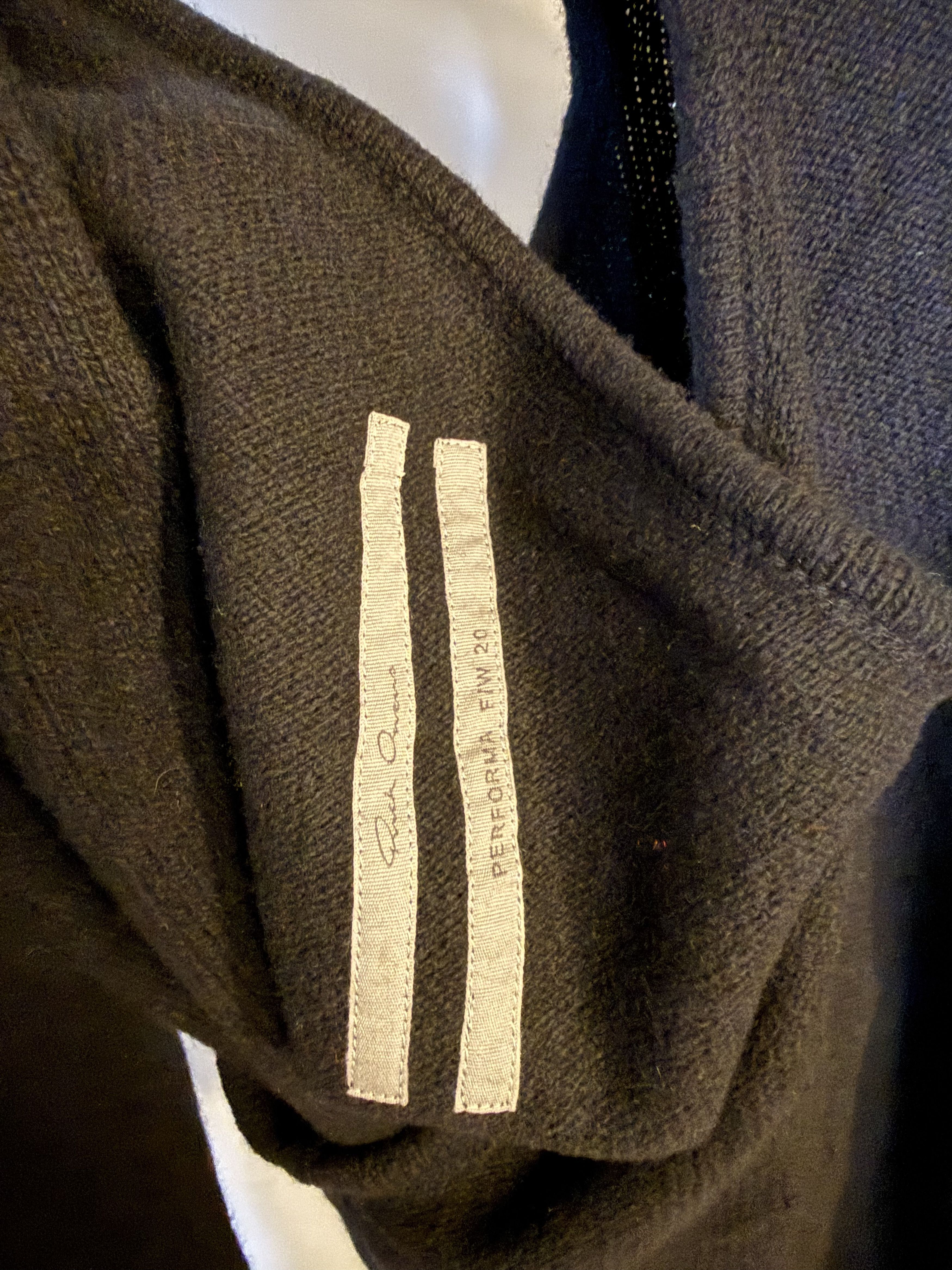Rick Owens Rick Owens Performa Black Recycled Cashmere Banana Sweater Size US M / EU 48-50 / 2 - 3 Thumbnail
