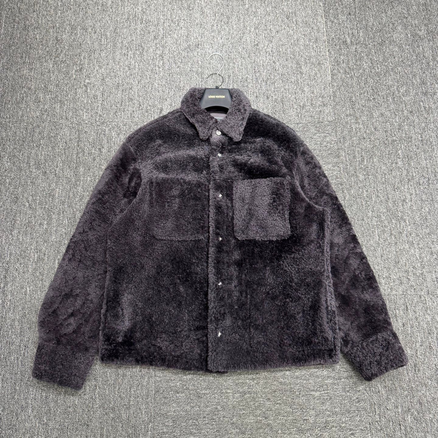 Kith Brown Fuzzy Button-Up Jacket - Size M Size US M / EU 48-50 / 2 - 1 Thumbnail