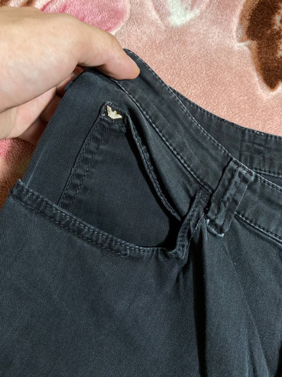 Armani × Vintage Vintage Armani Pocket Logo Baggy Jeans Y2K 32 Size US 30 / EU 46 - 12 Thumbnail