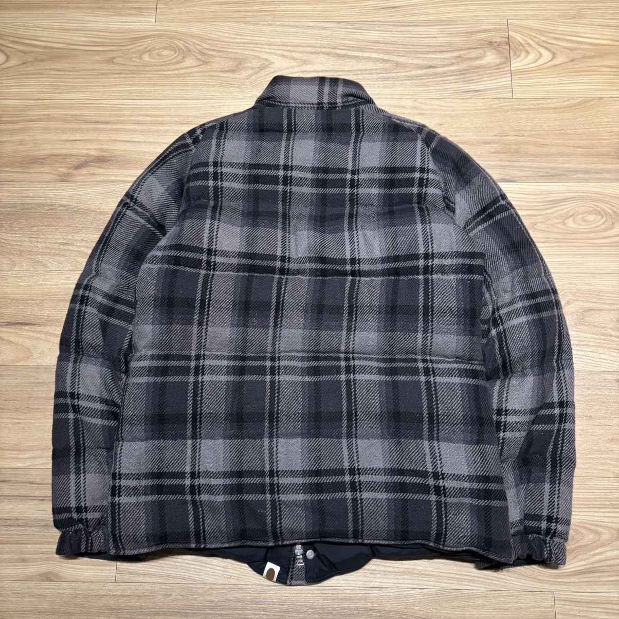 Bape Bape Quilted Plaid Puffer Size US M / EU 48-50 / 2 - 2 Thumbnail