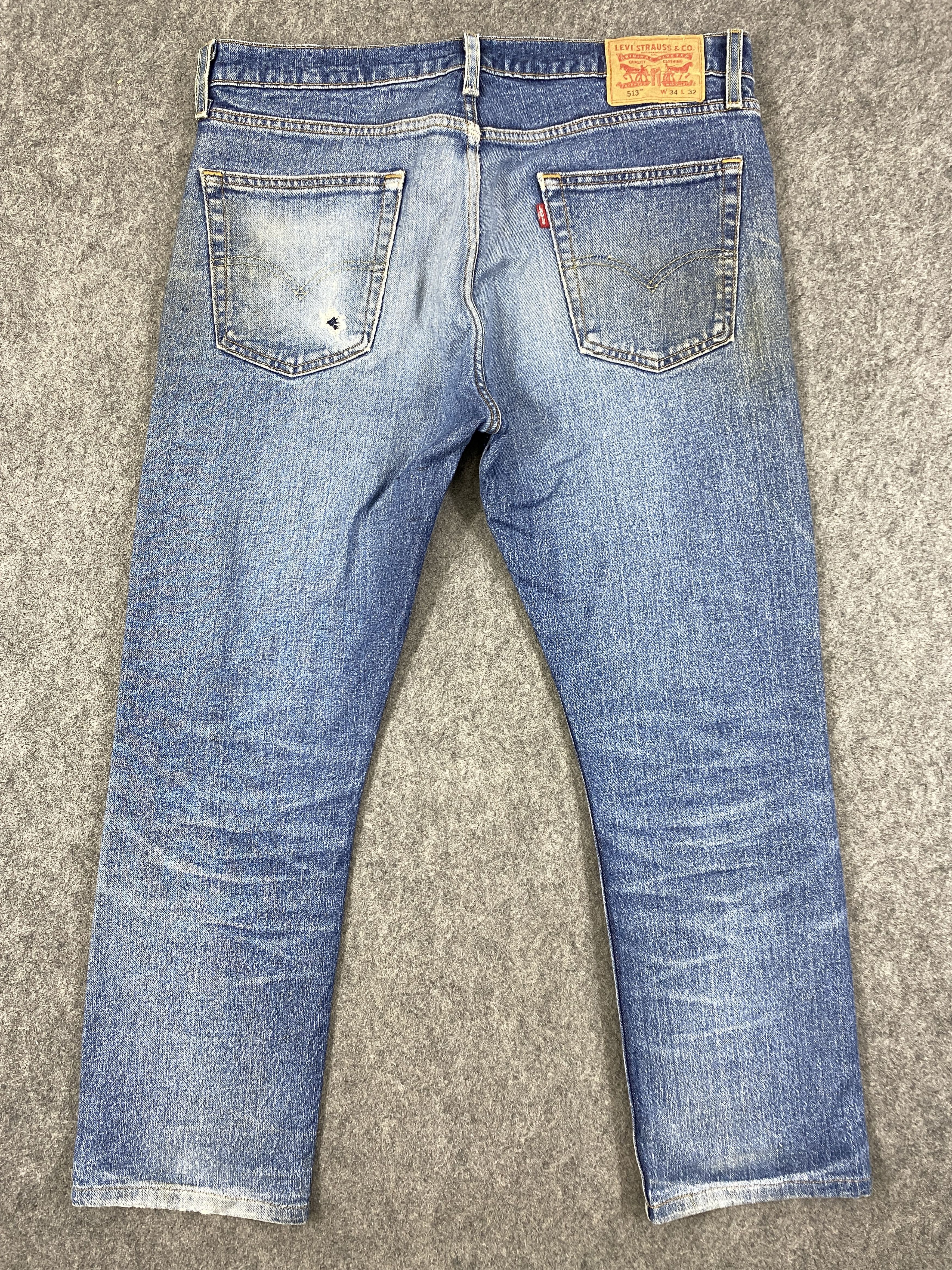 Levi's Faded Blue Vintage Levi's 513 Jeans 36x26.5 - JN3349 Size US 36 / EU 52 - 2 Thumbnail