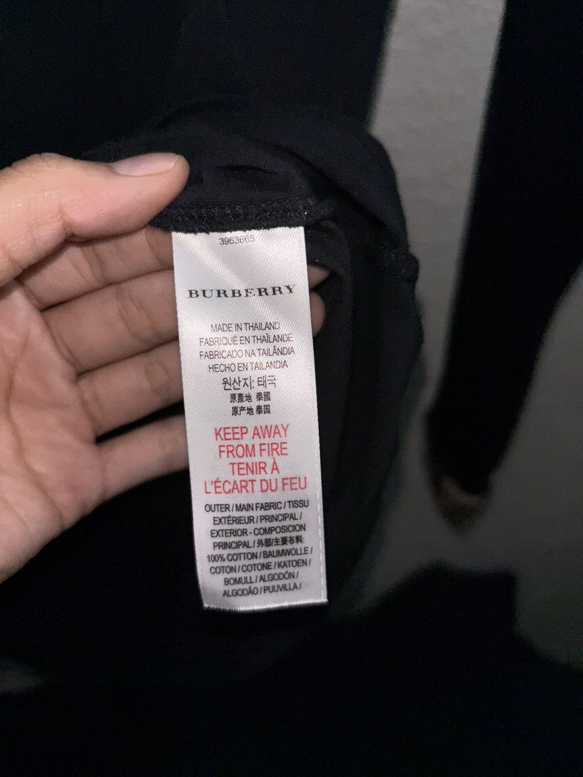 Burberry Burberry black long sleeve shirt Size S / US 4 / IT 40 - 4 Thumbnail