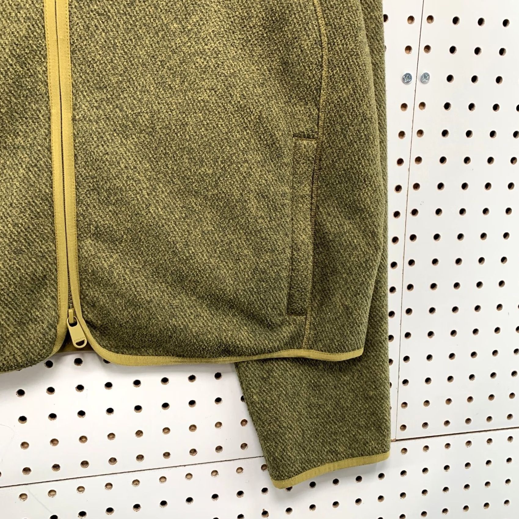 Athleta Athleta Fleece Zip Jacket Womens Large Olive Green Stroll Full Collared Size L / US 10 / IT 46 - 7 Thumbnail