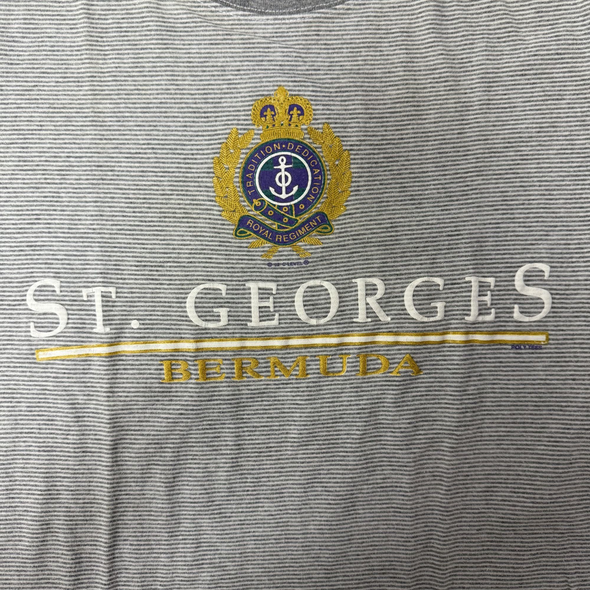 Other Vtg Belton Stripe ST GEORGES BERMUDA Royal Crest T Shirt Size US M / EU 48-50 / 2 - 2 Thumbnail